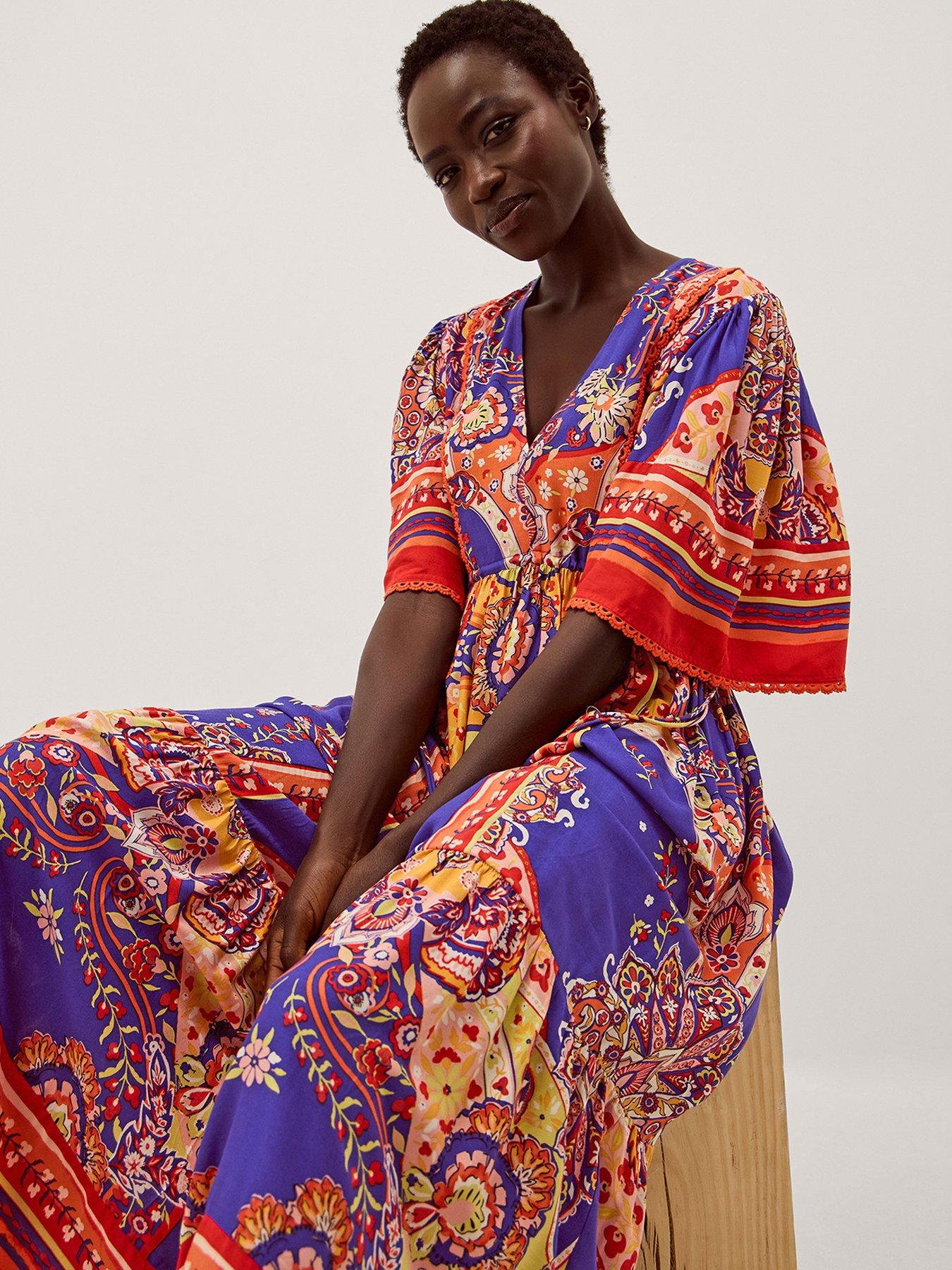 Image 3 of 5 of Monsoon Padma Print Dress