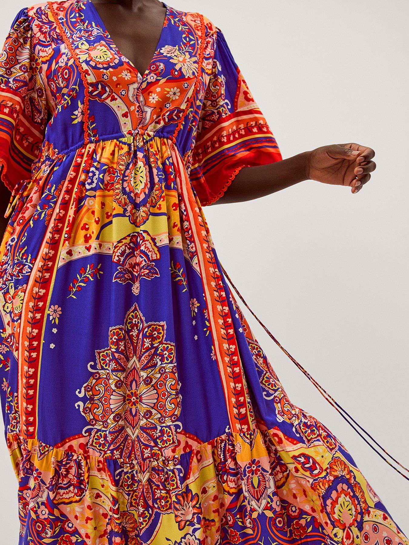 Image 4 of 5 of Monsoon Padma Print Dress