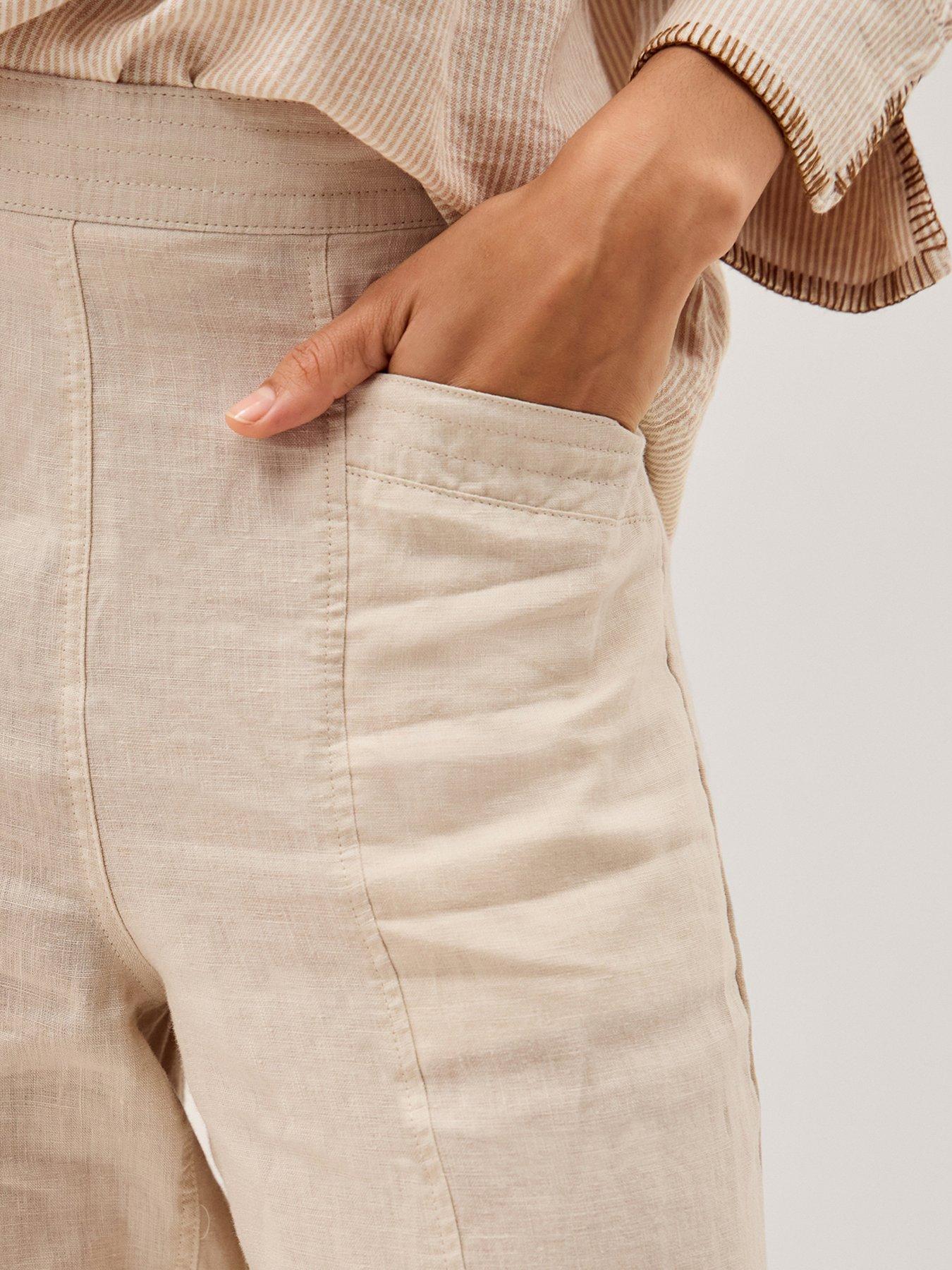 Image 4 of 5 of Monsoon Lucy Linen Trouser Reg