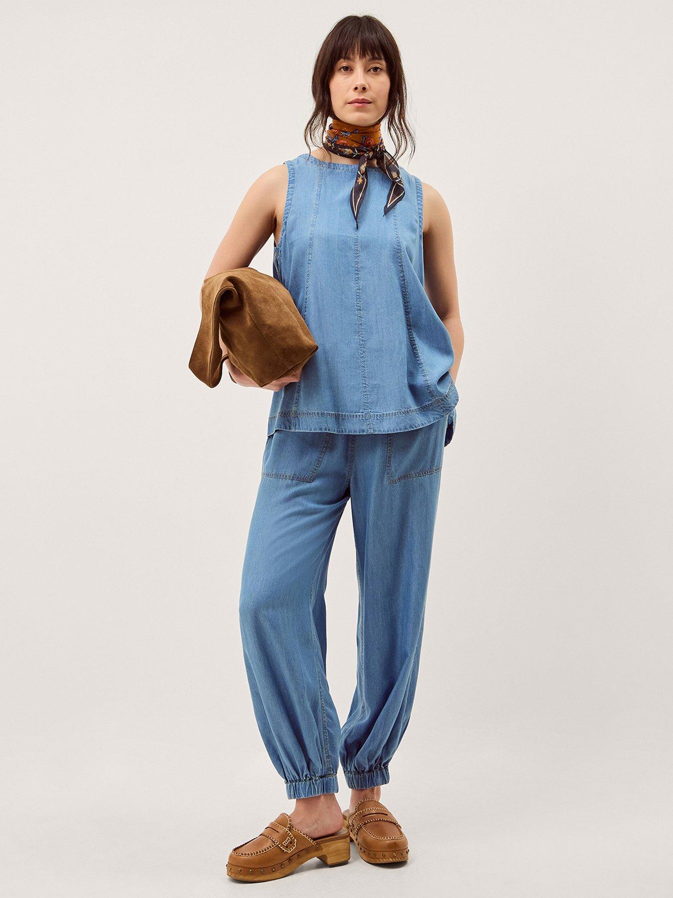 Image 3 of 5 of Monsoon Daria Tencel Joggers