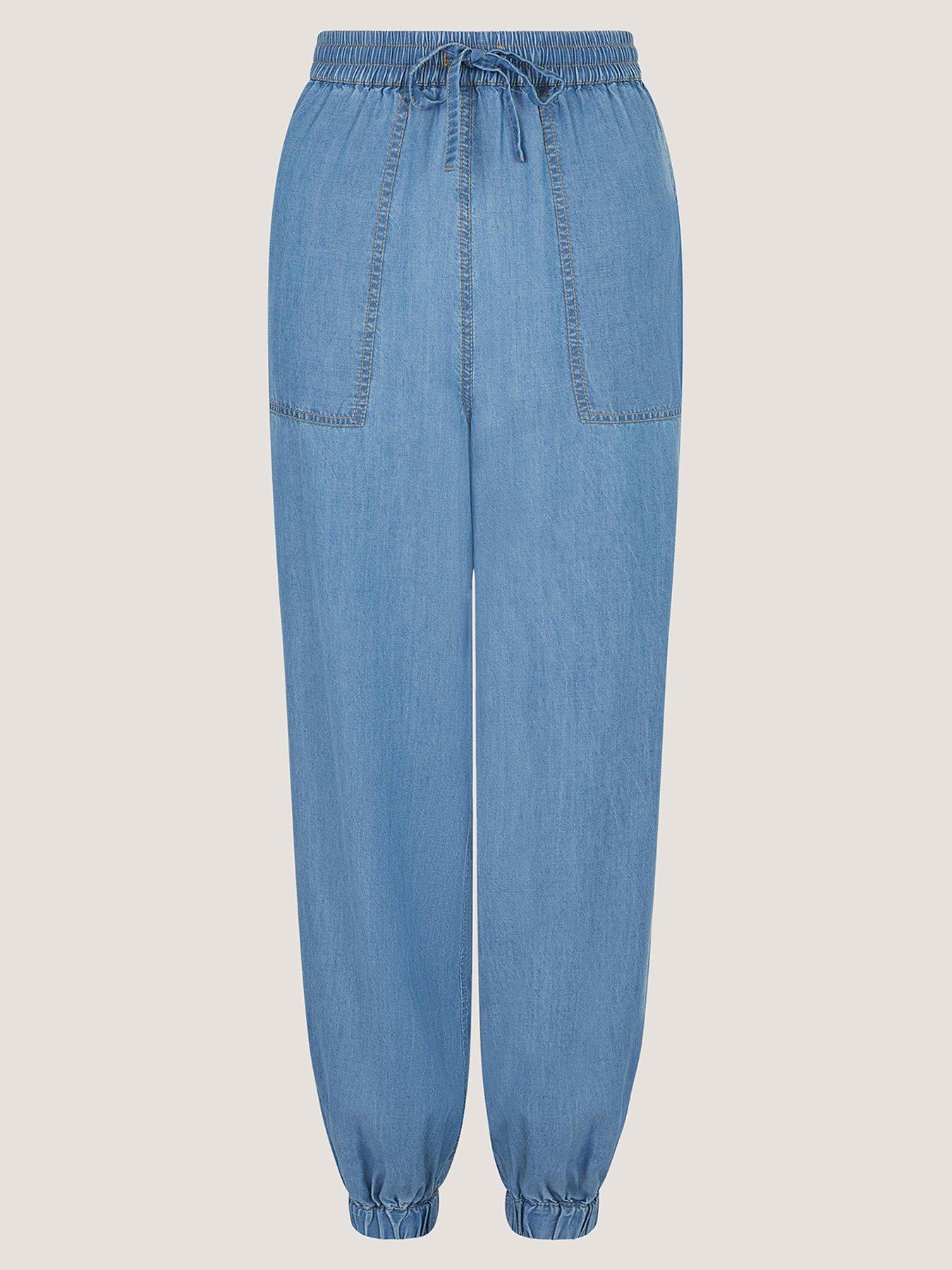 monsoon-daria-tencel-joggers-bluedetail