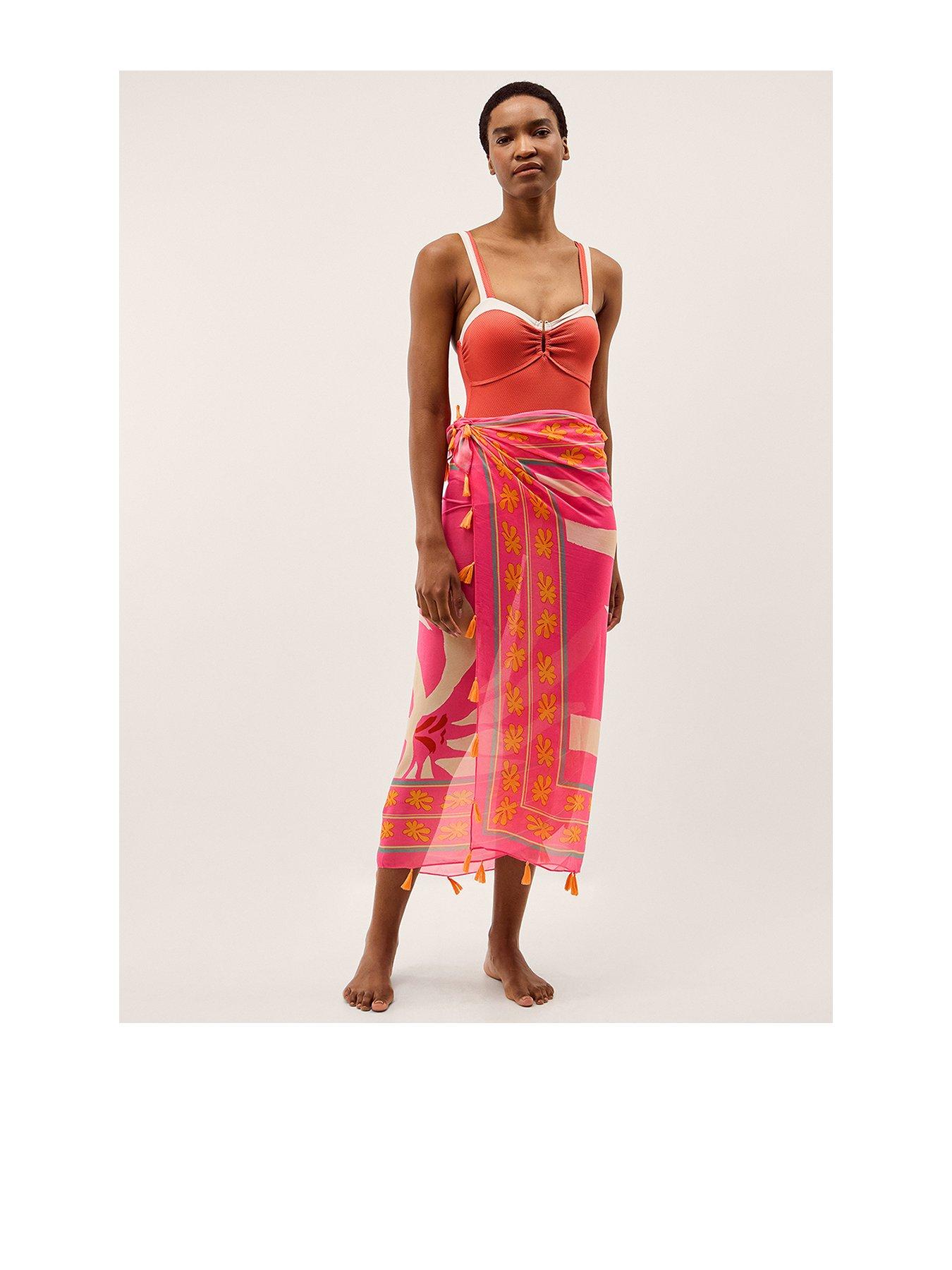 Image 1 of 2 of Monsoon Paloma Palm Sarong