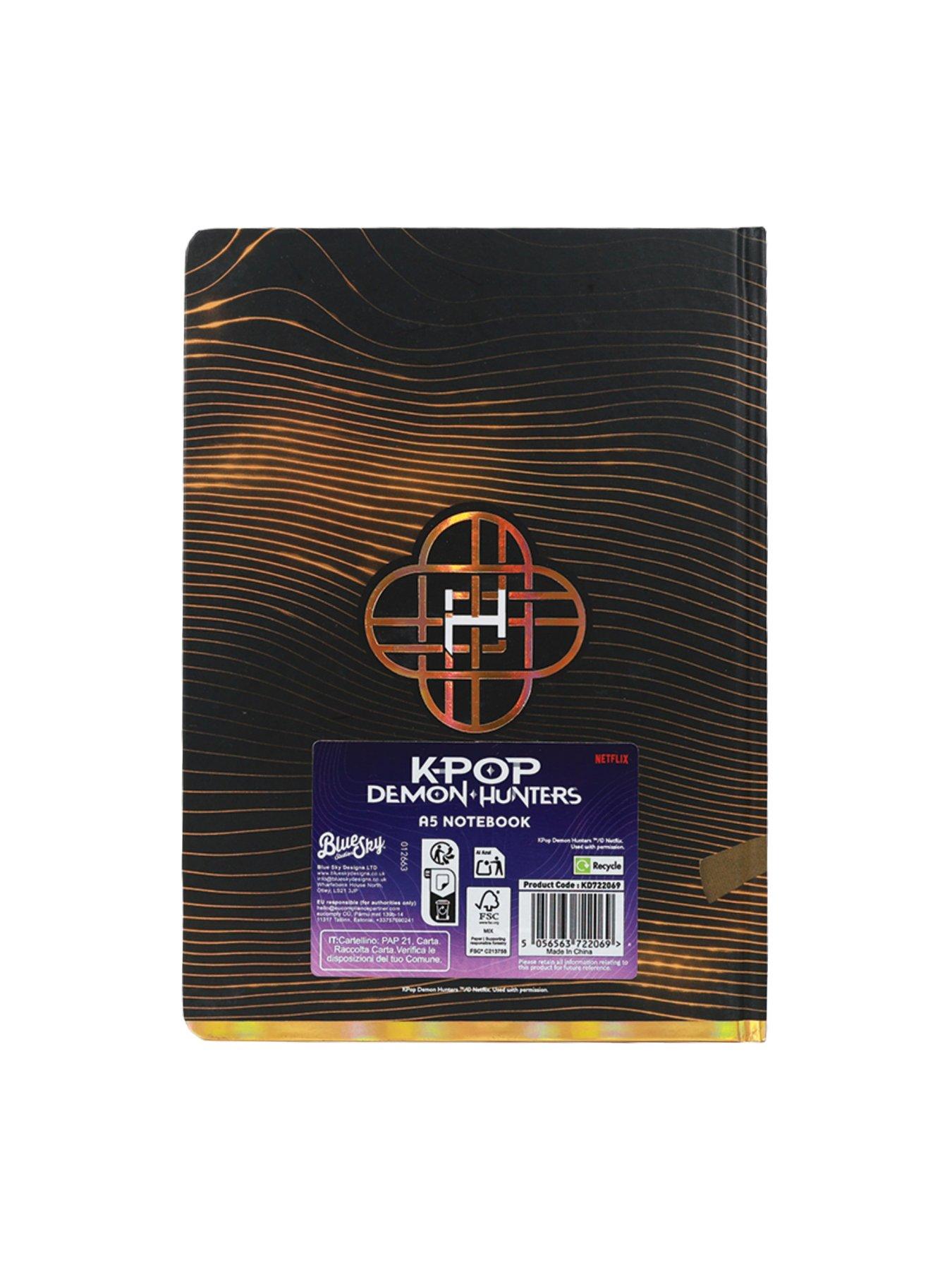 Image 3 of 4 of K-Pop Demon Hunters Golden Notebook & Golden Pencil Case Bundle