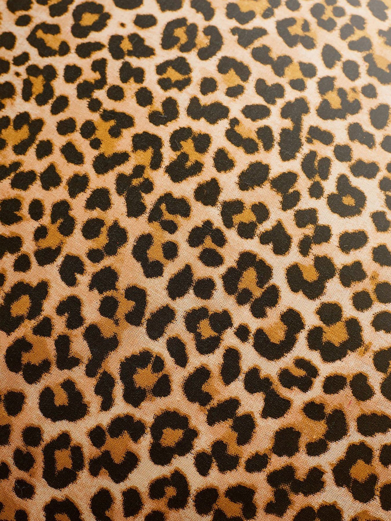 Image 4 of 4 of Copenhagen Home Frilled Leopard Duvet Set