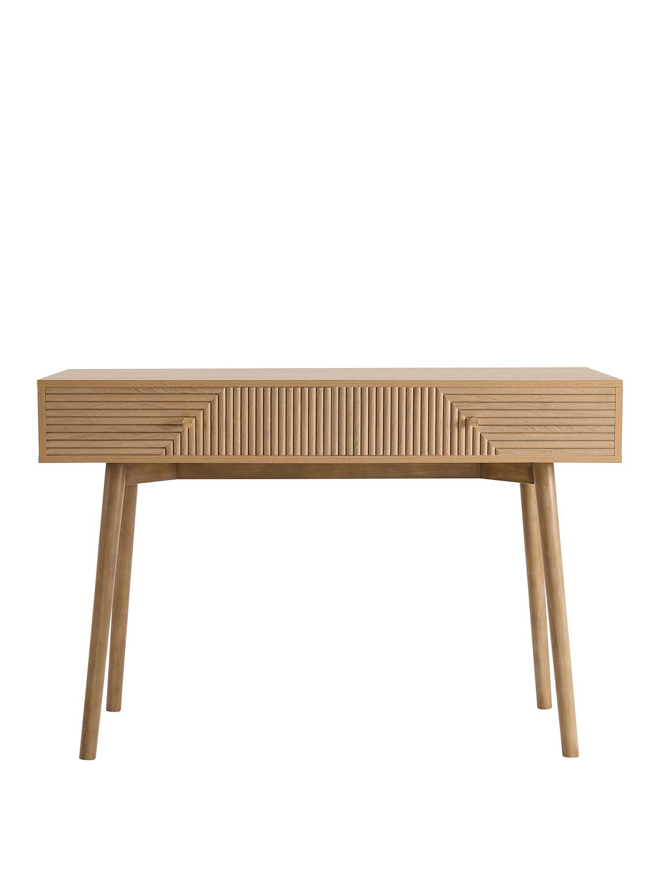 Image 2 of 5 of Dusk Dora Dressing Table Console - Light Wood