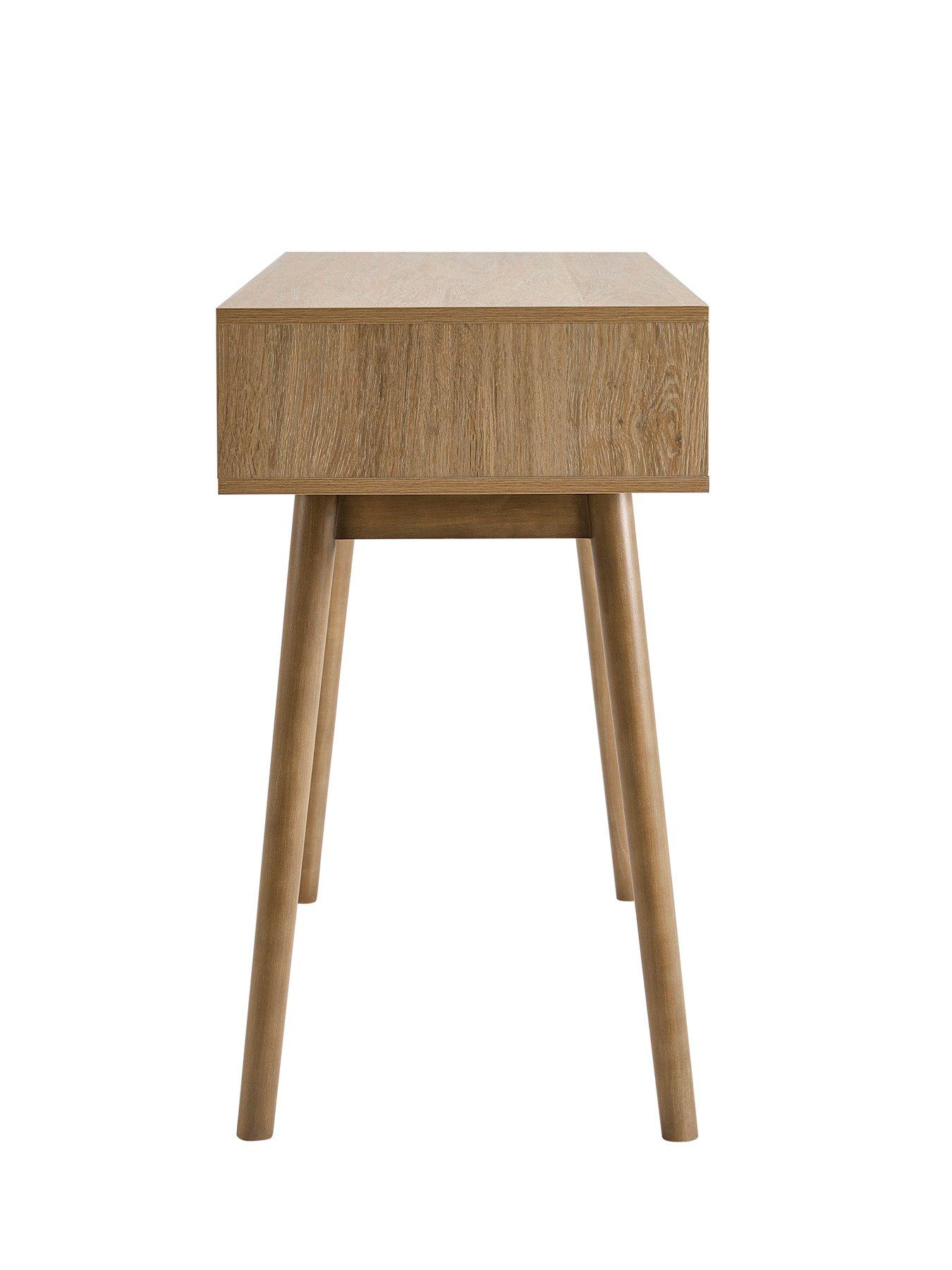 Image 4 of 5 of Dusk Dora Dressing Table Console - Light Wood