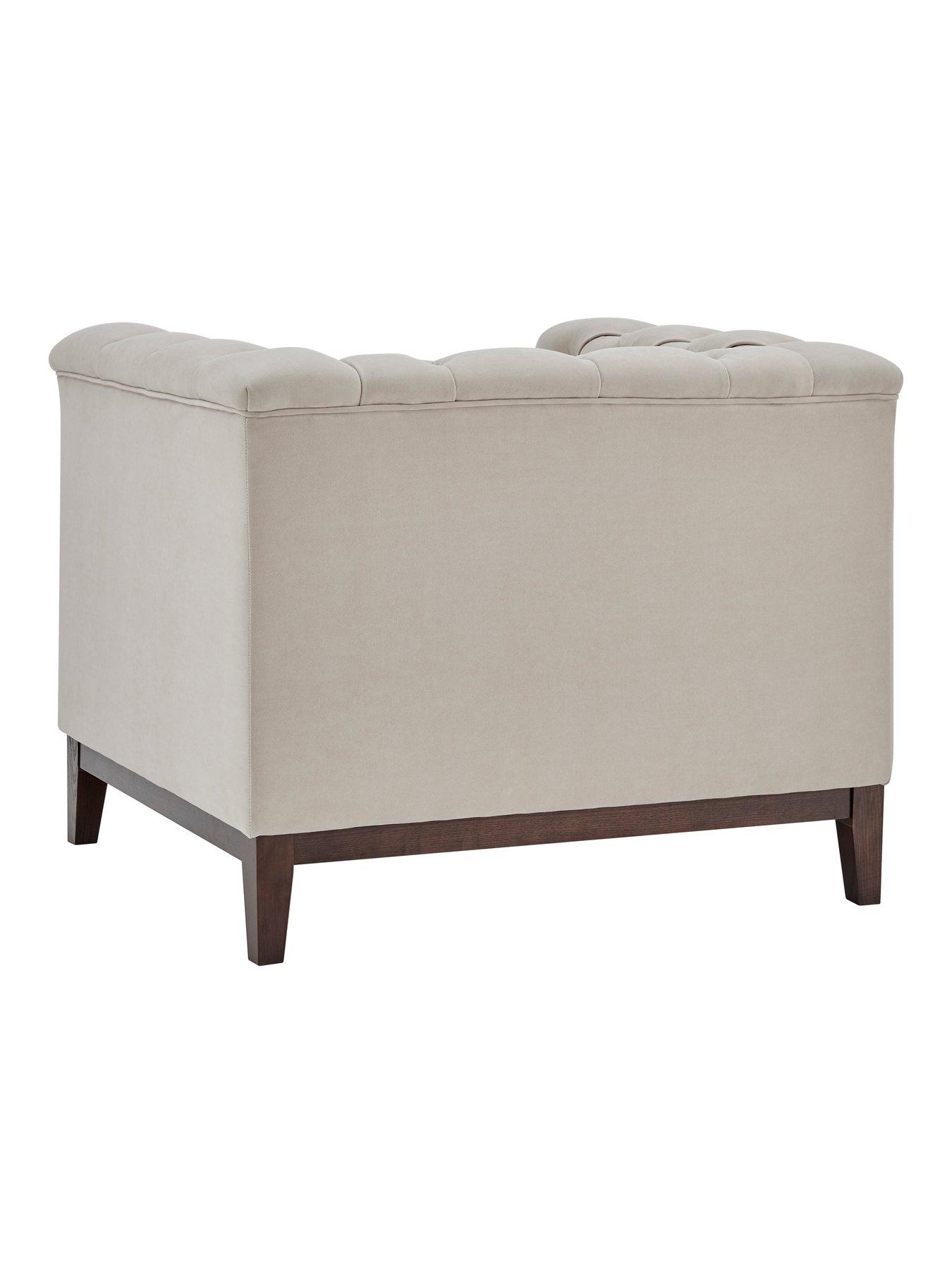 Image 5 of 7 of Dusk Chesterfield Armchair - Stone