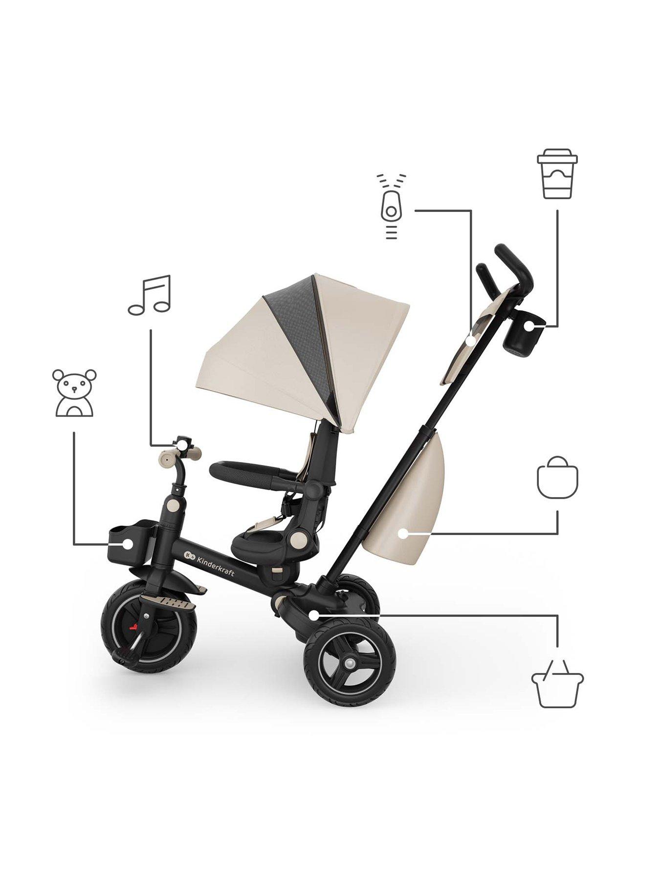 Image 7 of 8 of Kinderkraft Spinstep 2 Plus Tricycle - Beige