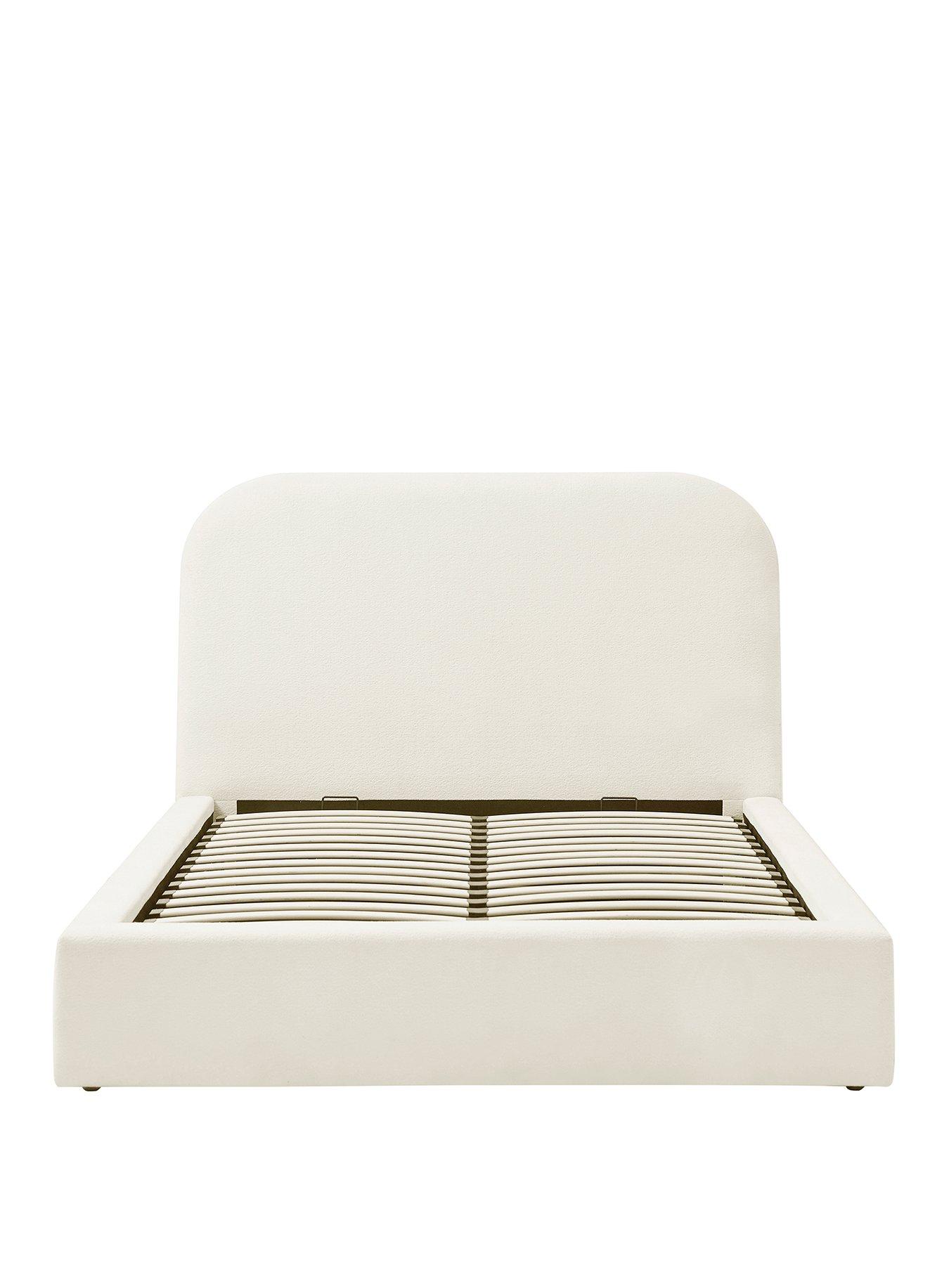 Image 2 of 7 of Dusk Aintree Ottoman Storage Bed - Double - Teddy Cream
