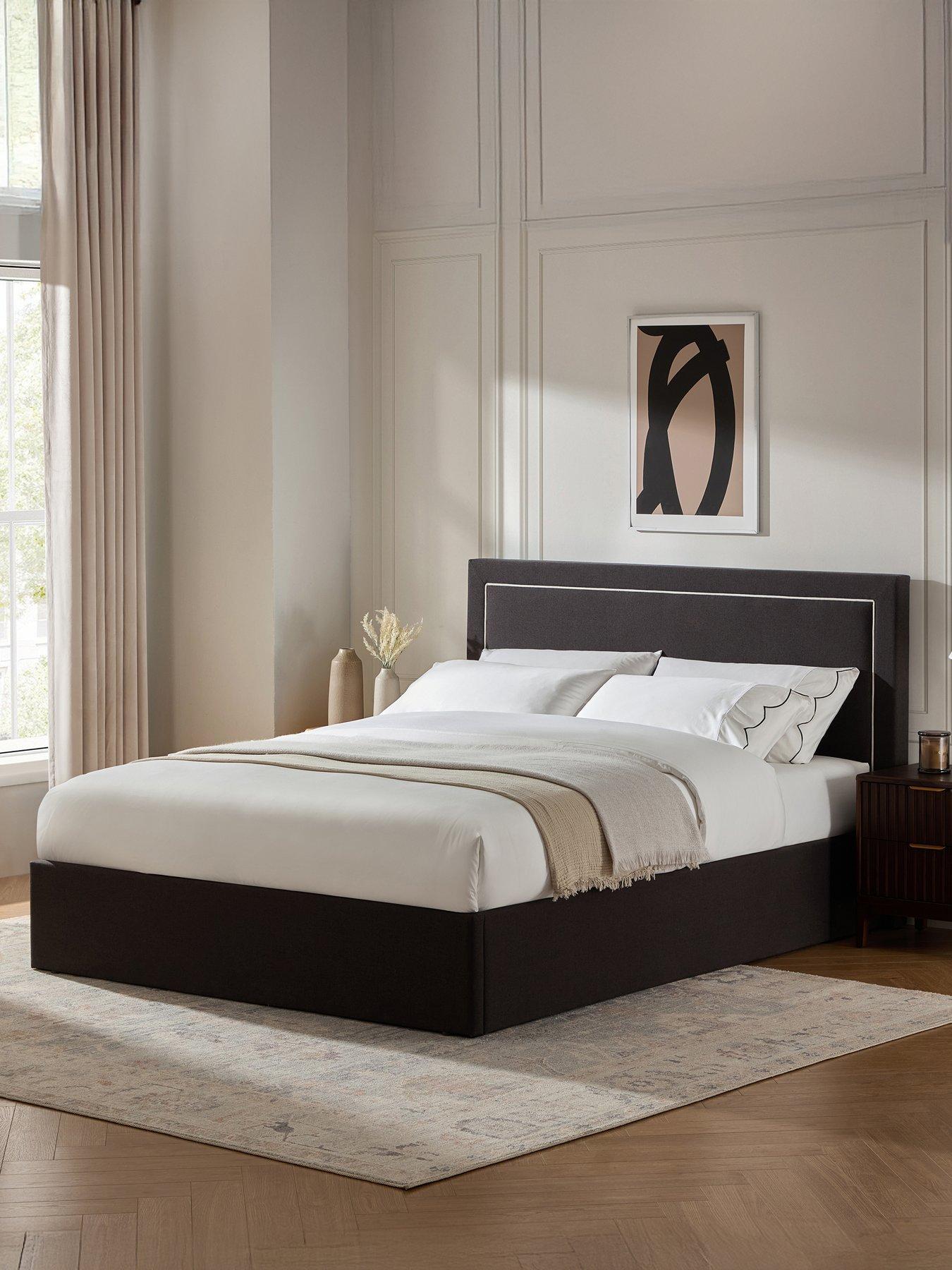 Dusk Windsor Ottoman Storage Bed - Double