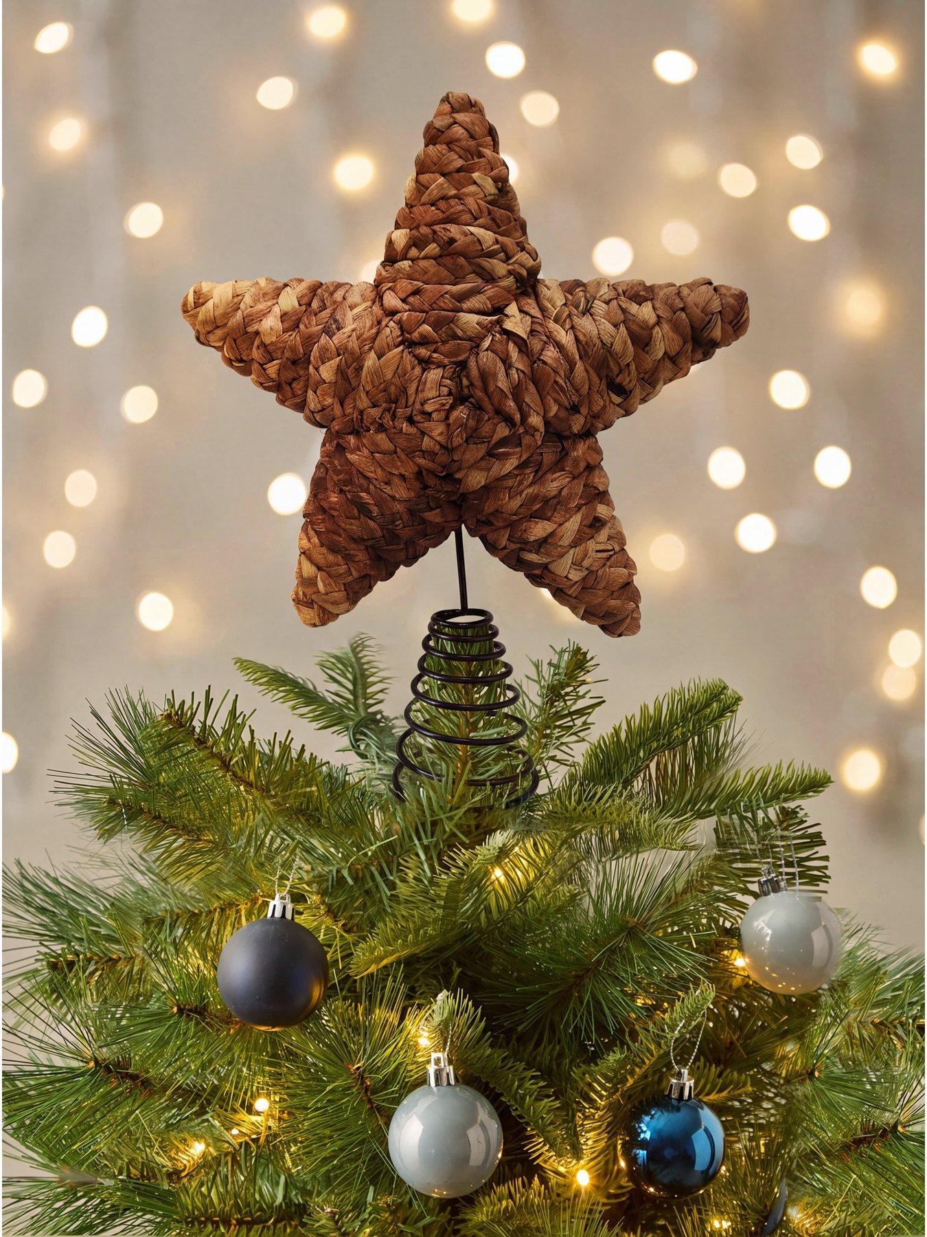 Image 1 of 2 of The Very Collection Rattan Star Tree Topper