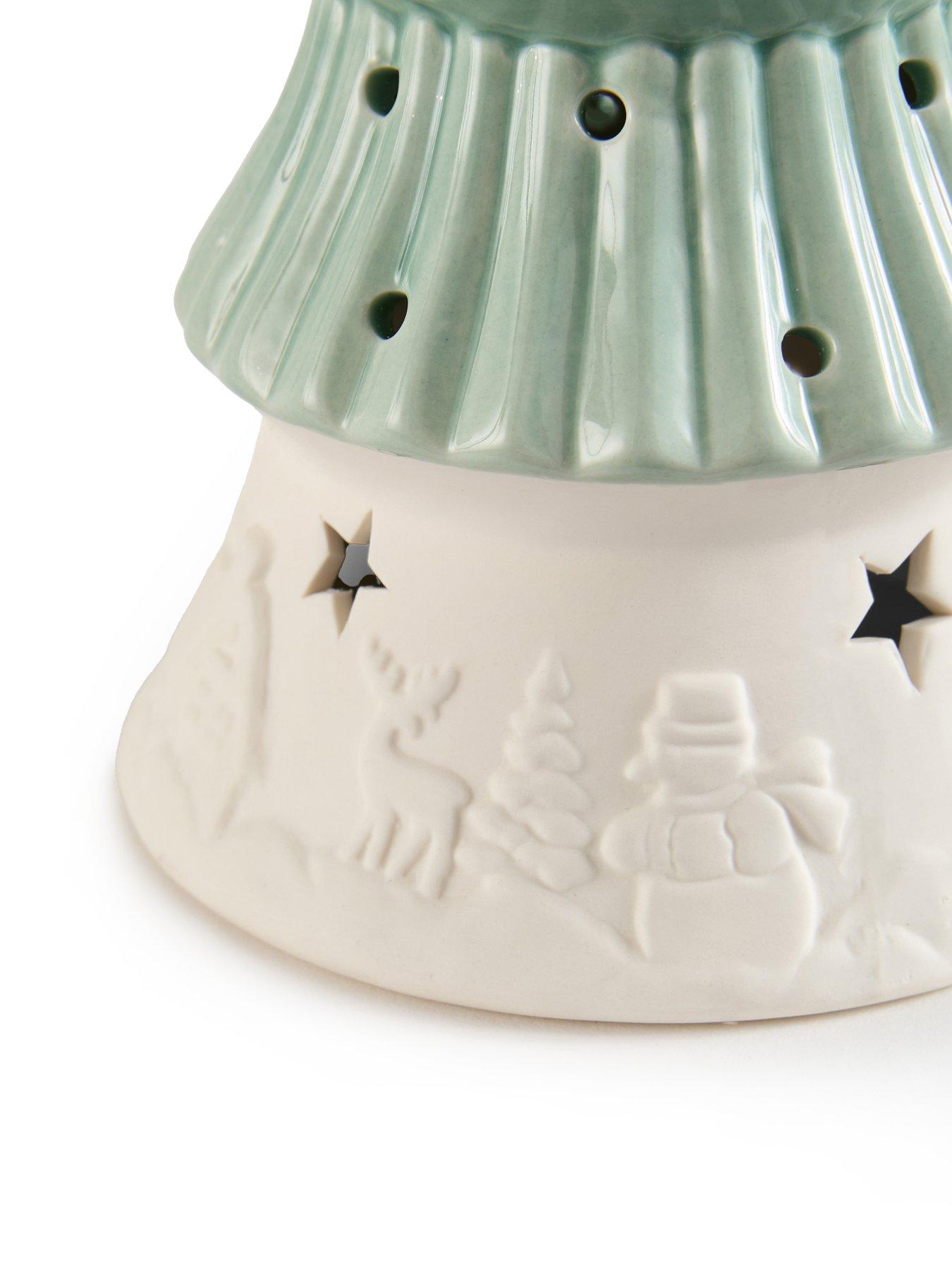 Image 7 of 7 of The Very Collection Set Of 2 Light Up Ceramic&nbsp;Christmas&nbsp;Trees