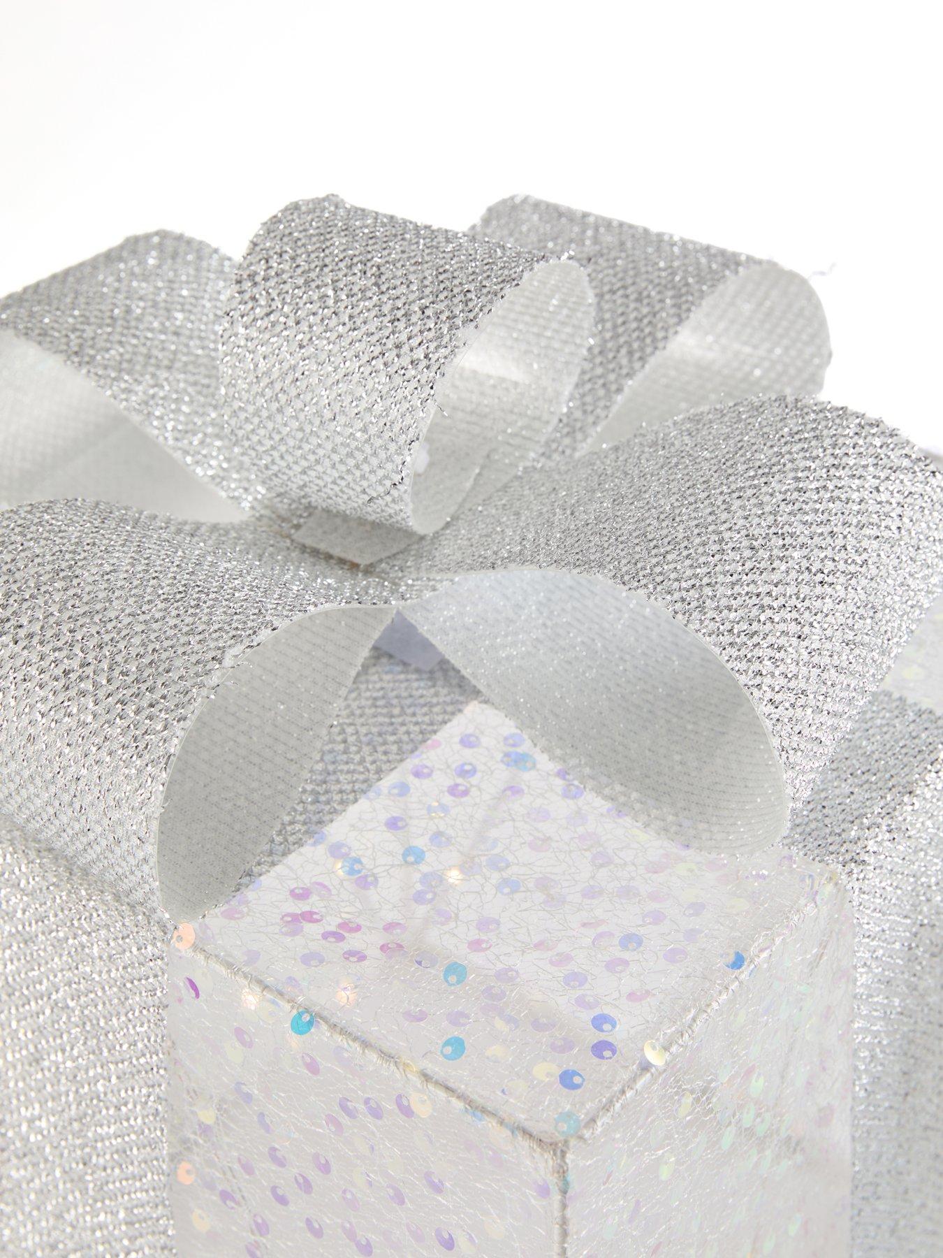Image 5 of 7 of The Very Collection Set Of 3 LED Gift Box Christmas Decorations