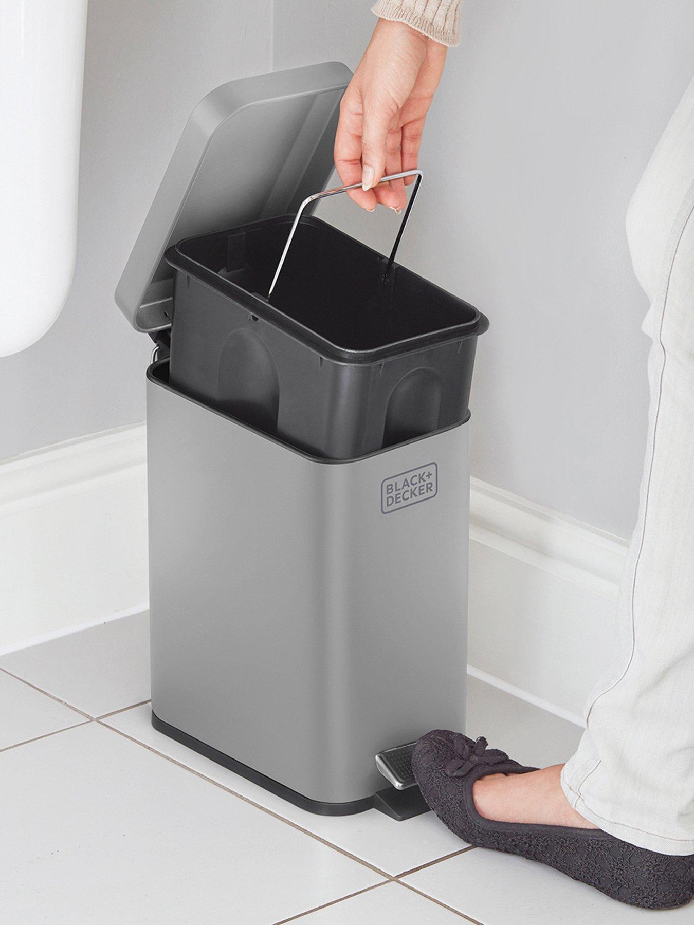 black-decker-bd-5l-slimline-soft-close-pedal-bin-greyback
