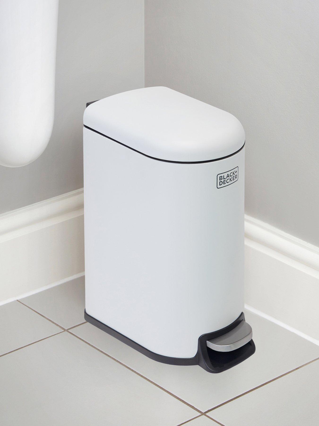 black-decker-bd-10l-curved-slim-line-pedal-bin-whitefront