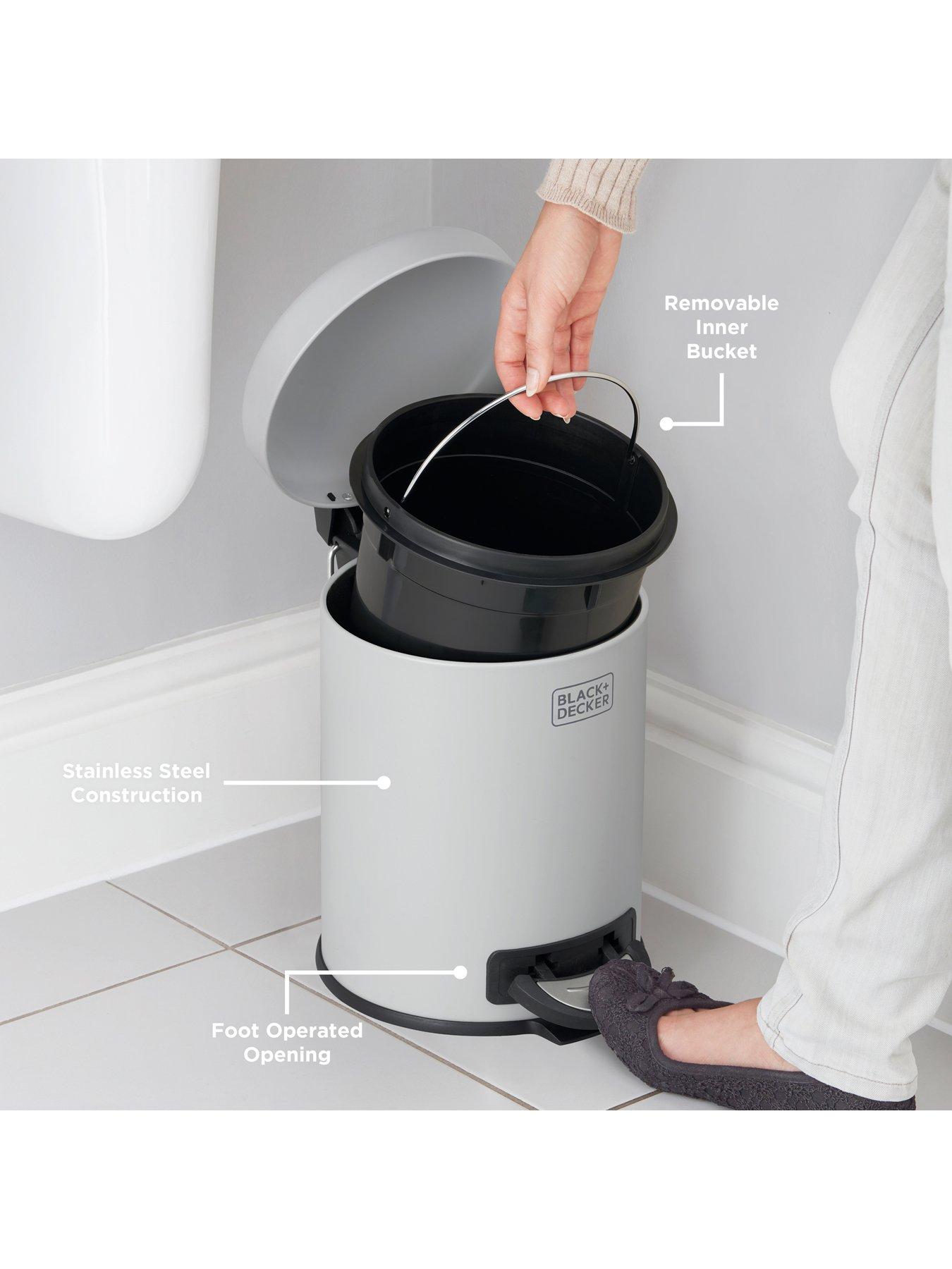 black-decker-bd-5l-dome-lid-pedal-bin-greyoutfit