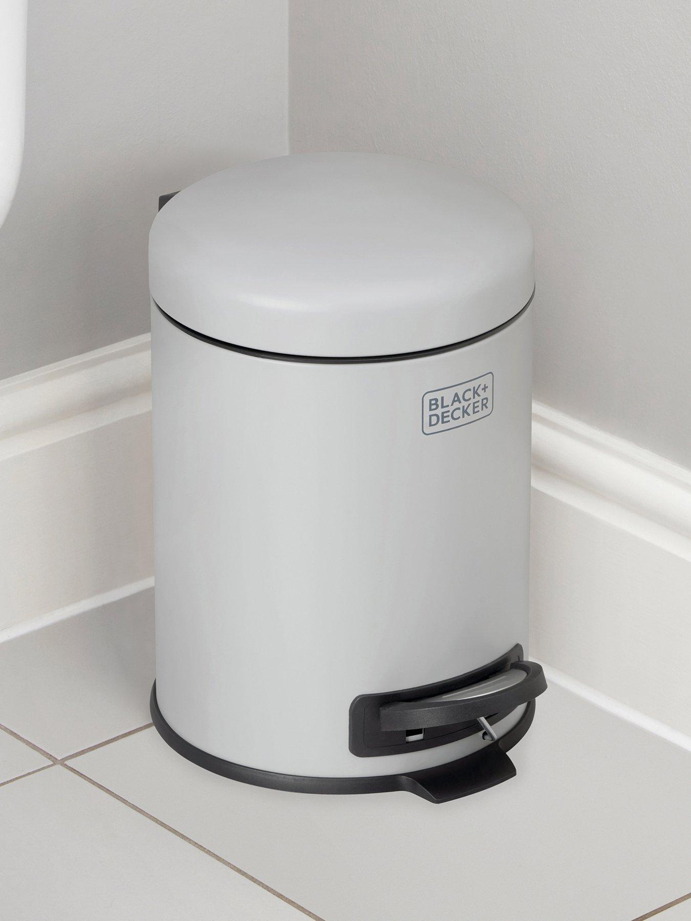 black-decker-bd-5l-dome-lid-pedal-bin-greydetail