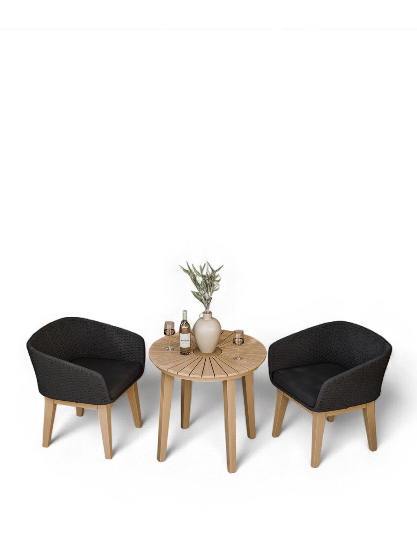 Image 2 of 6 of Roma Bistro Set with Eden Chairs