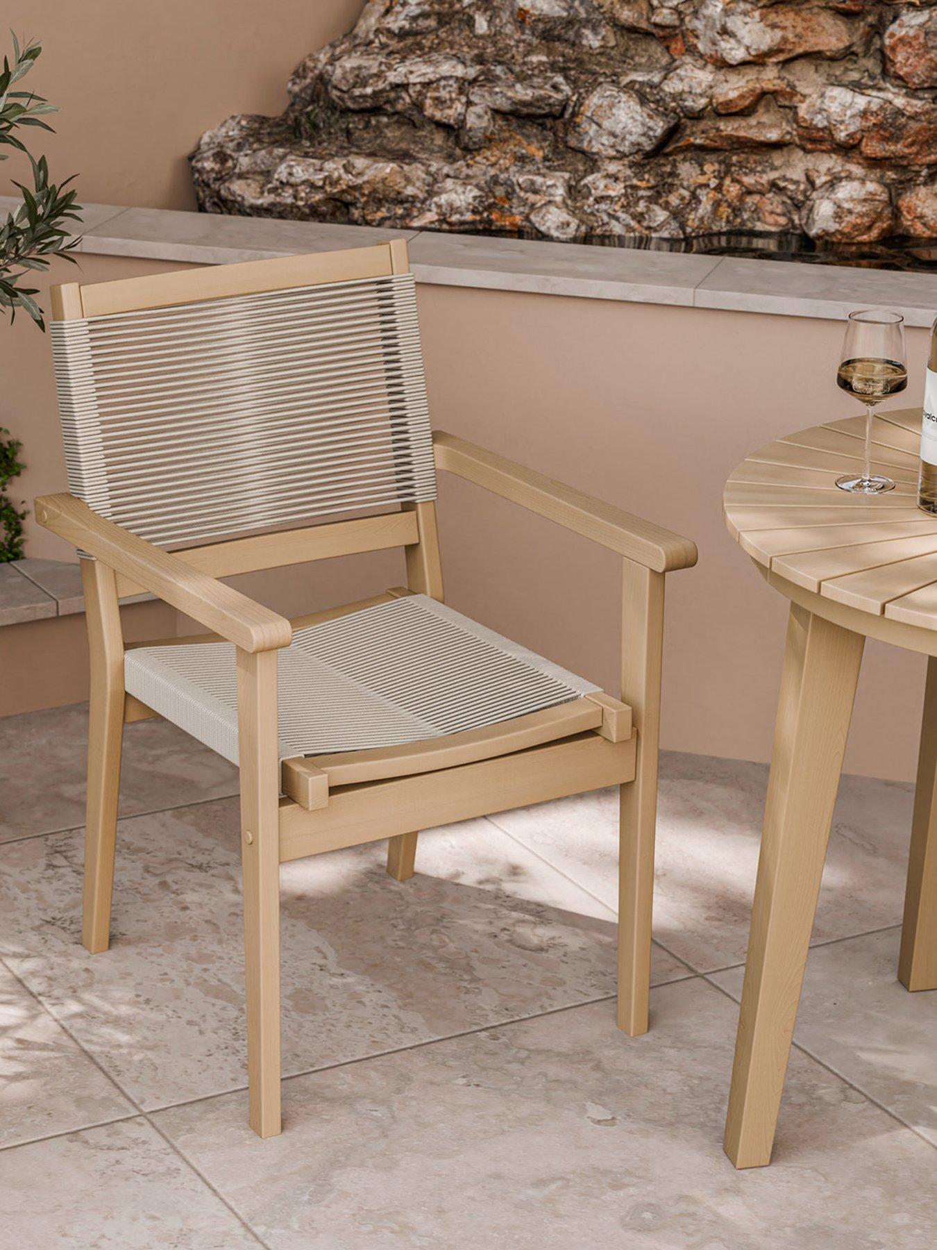 Image 4 of 6 of Royalcraft Roma Bistro Set with Stacking Chairs