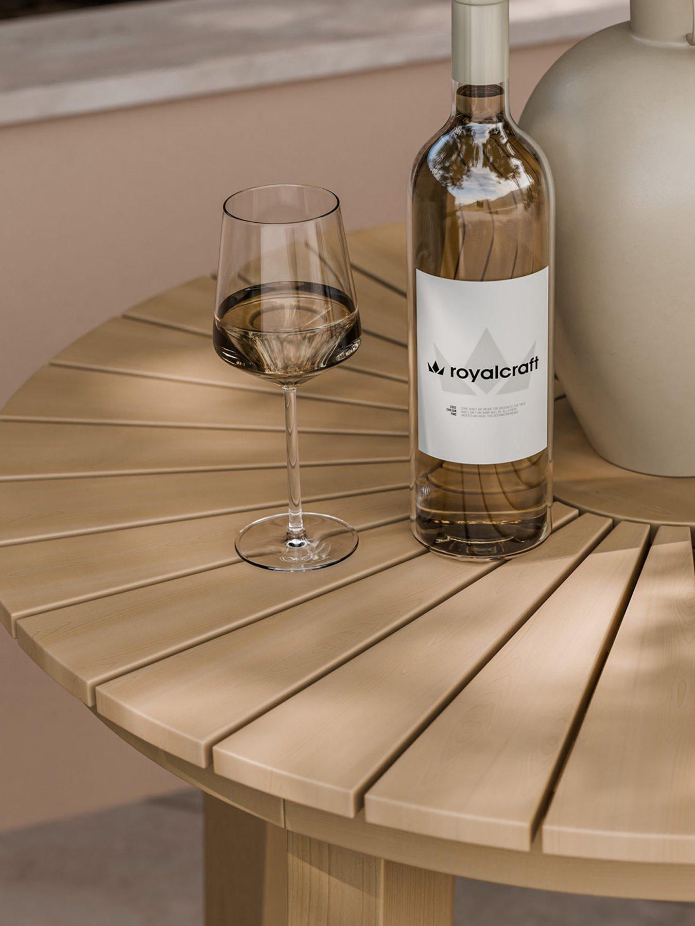 Image 6 of 6 of Royalcraft Roma Bistro Set with Stacking Chairs