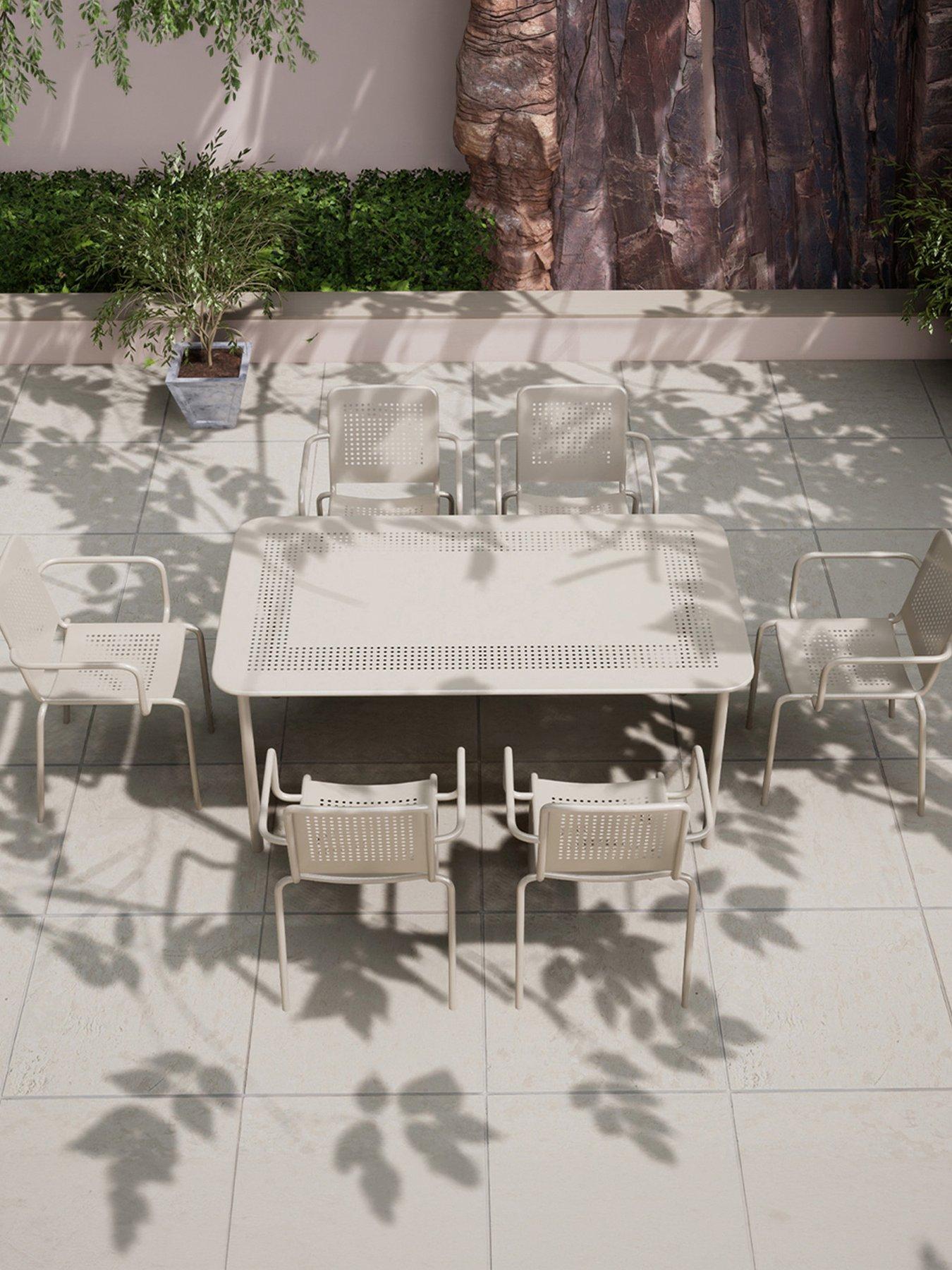 Image 1 of 5 of Porto 6-Seater Dining Set - Champagne