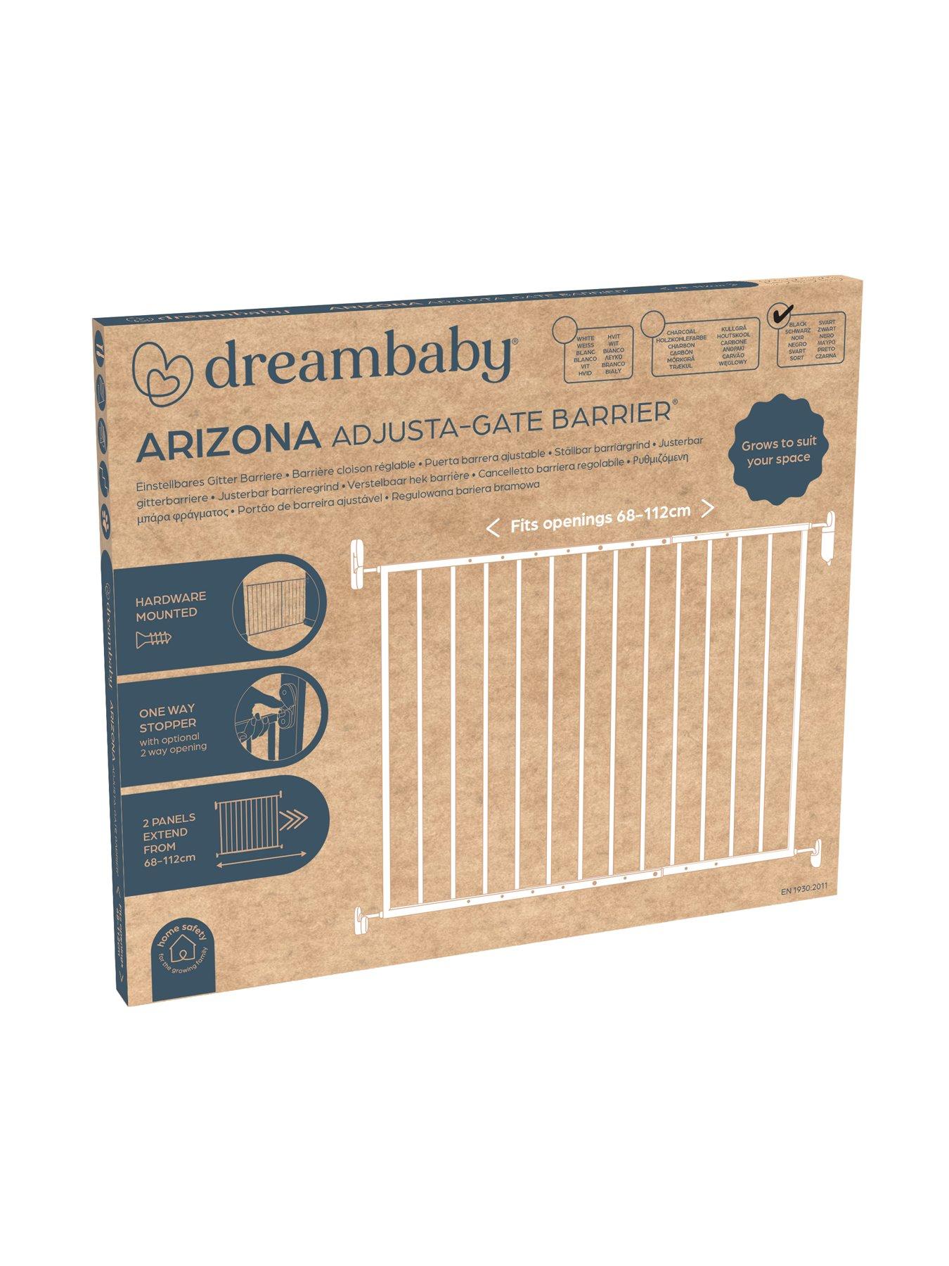 Image 3 of 3 of Dreambaby Arizona 2-Panel Adjusta Gate Hardware Mounted (68-112cm) - Black