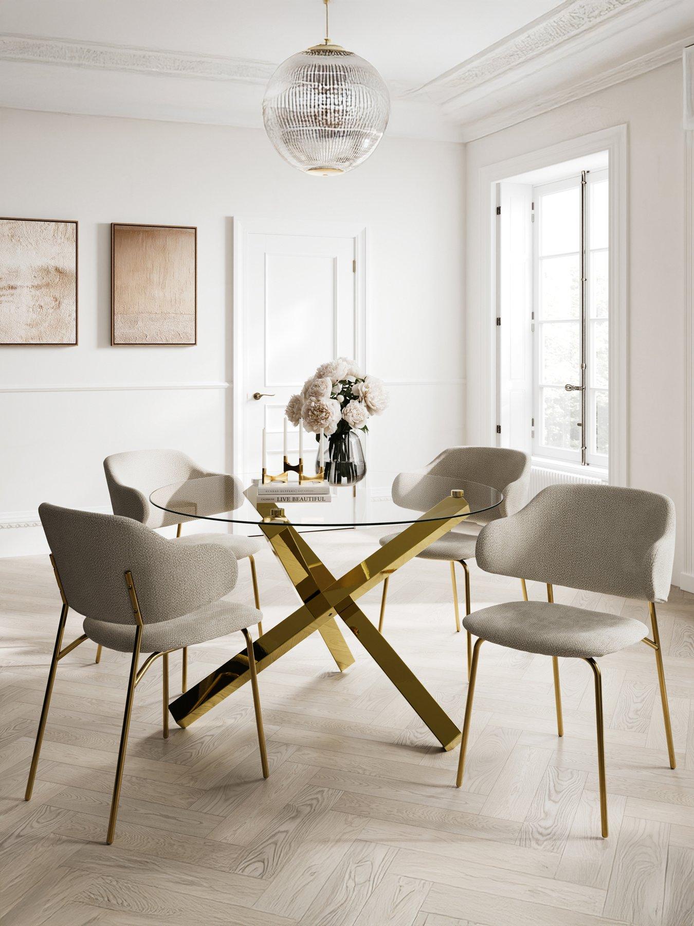 Image 1 of 6 of LPD Home Set Of 2 Dorchester Dining Chairs