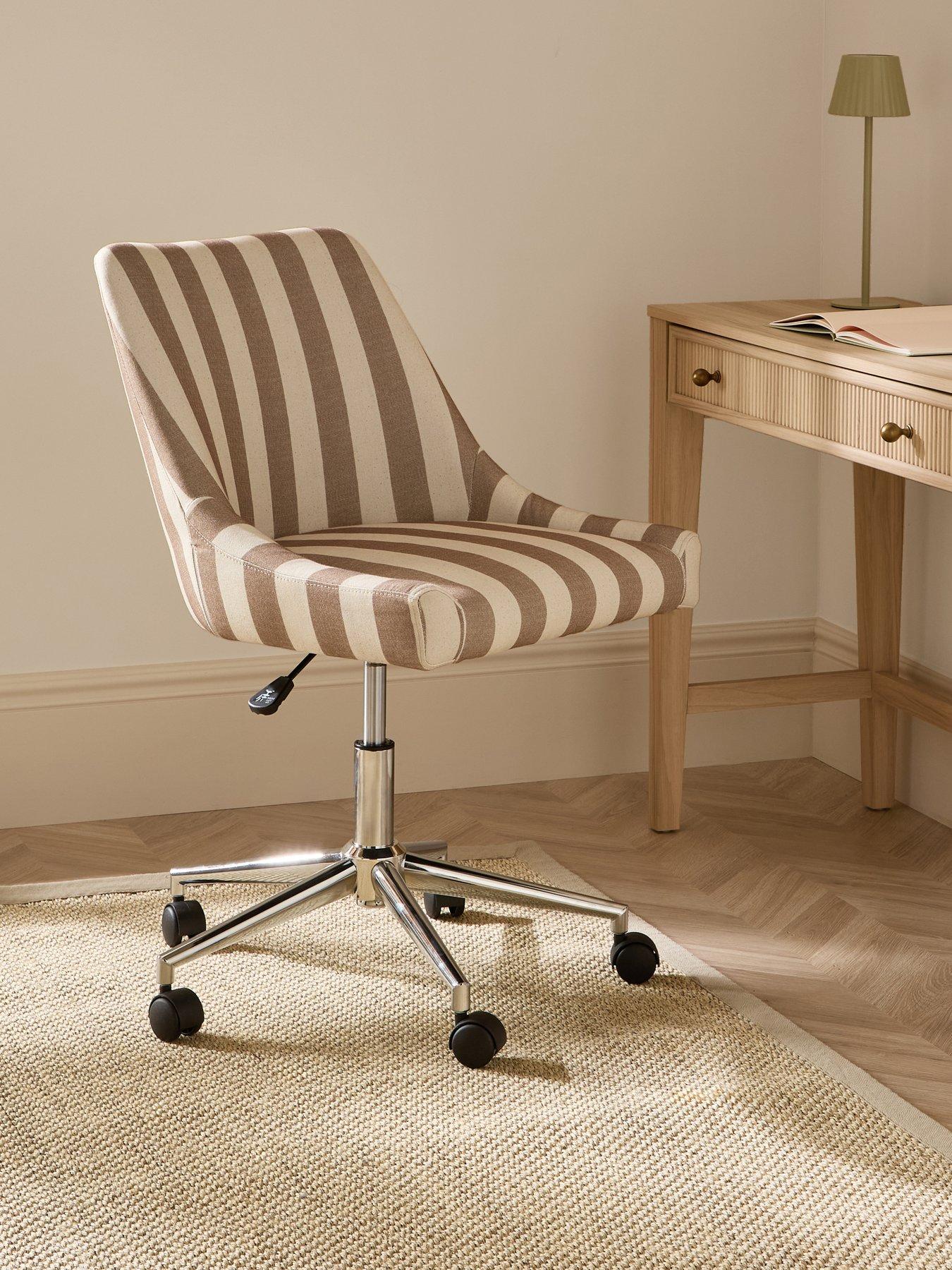 The Very Collection Blaze Office Chair - Cream Stripe - FSC® Certified