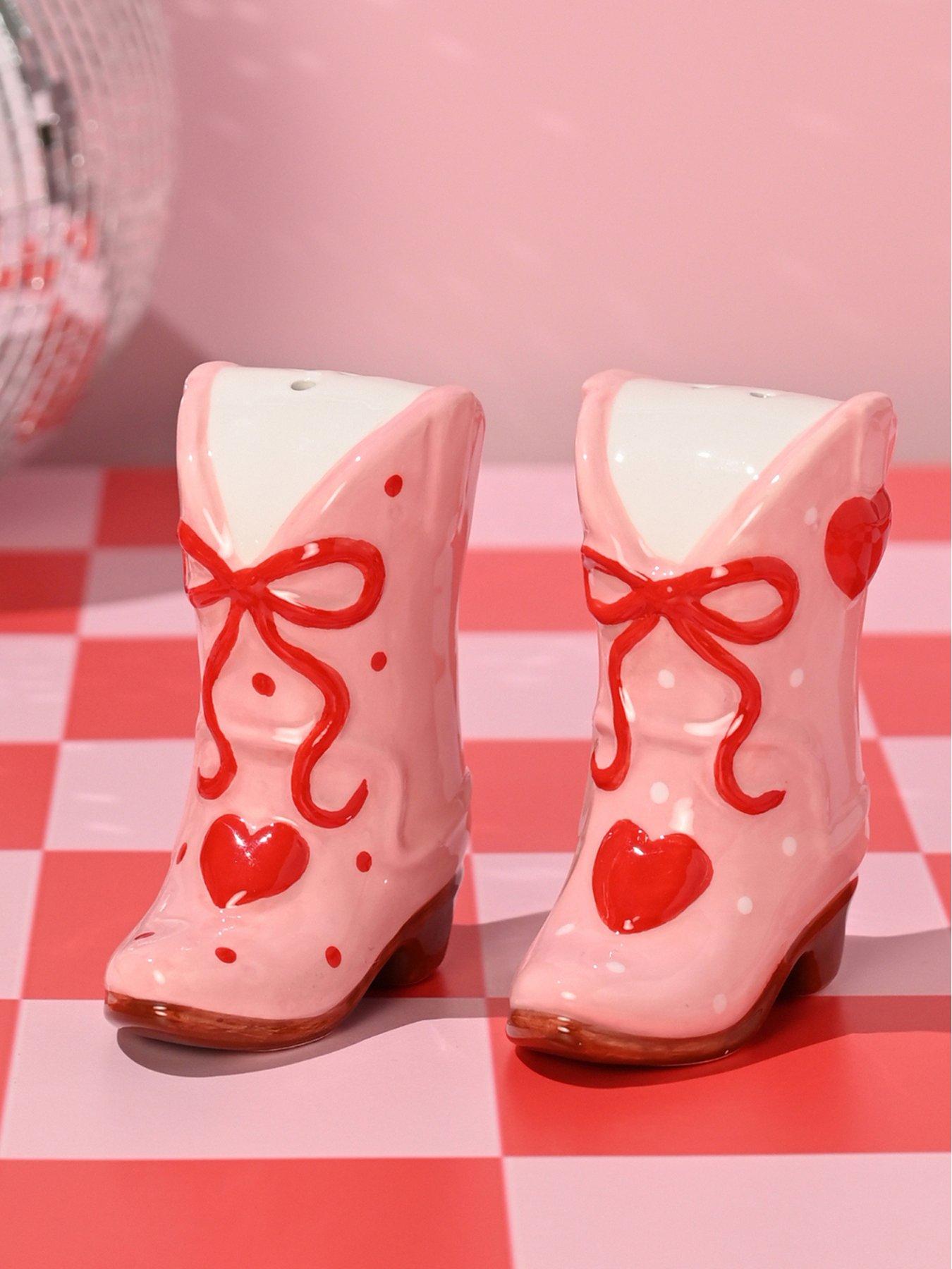 Image 1 of 6 of Hestia The Feel Good Club Set Of 2 Cowboy Salt &amp; Pepper Pots
