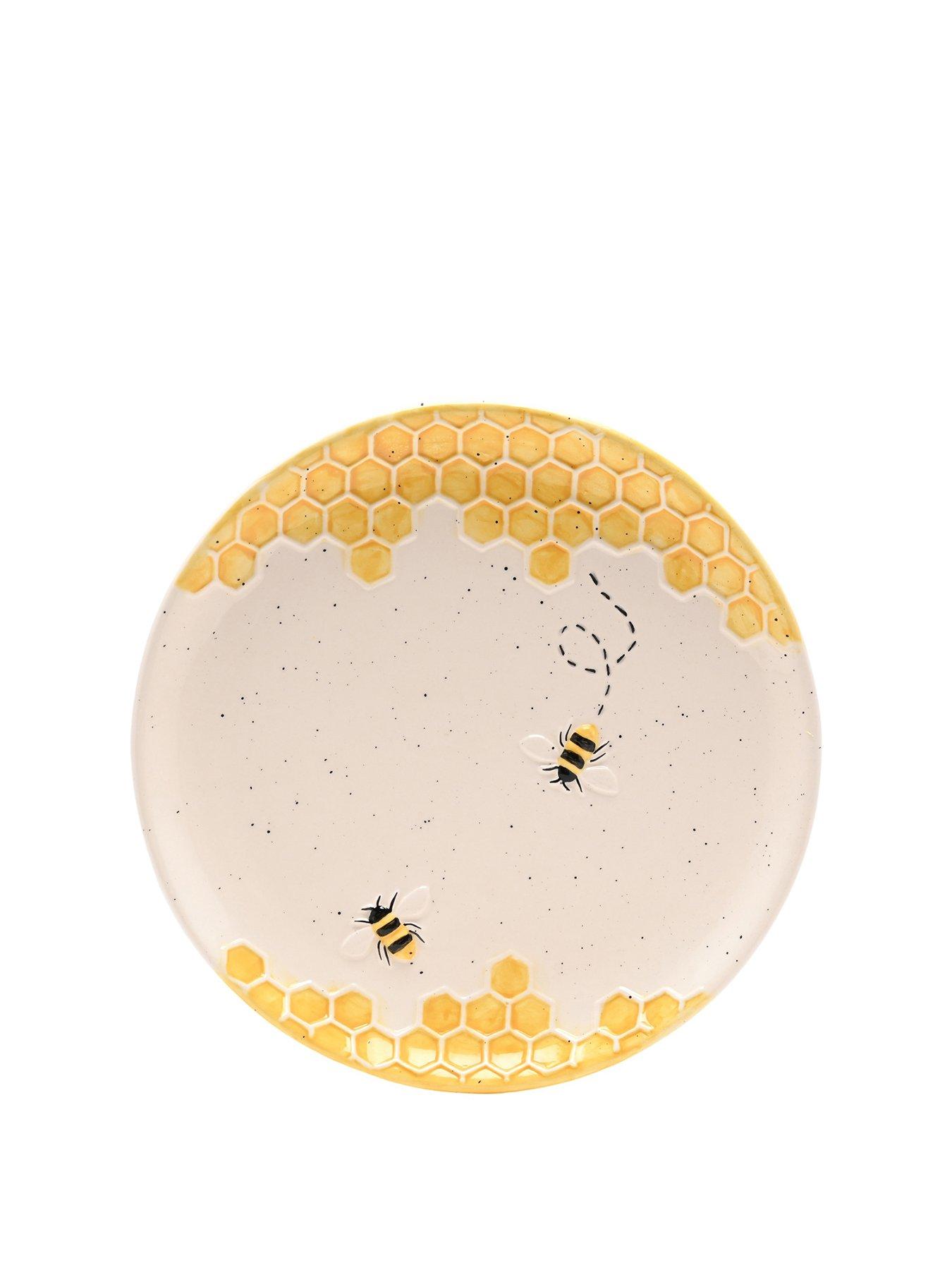 hestia-bee-hive-large-plate-20cm-set-of-4front