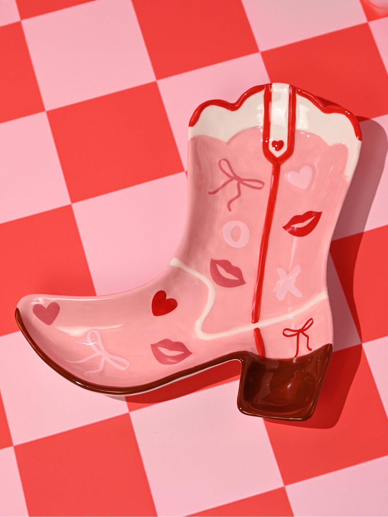 The Feel Good Club Cowgirl Boot Shaped Plate