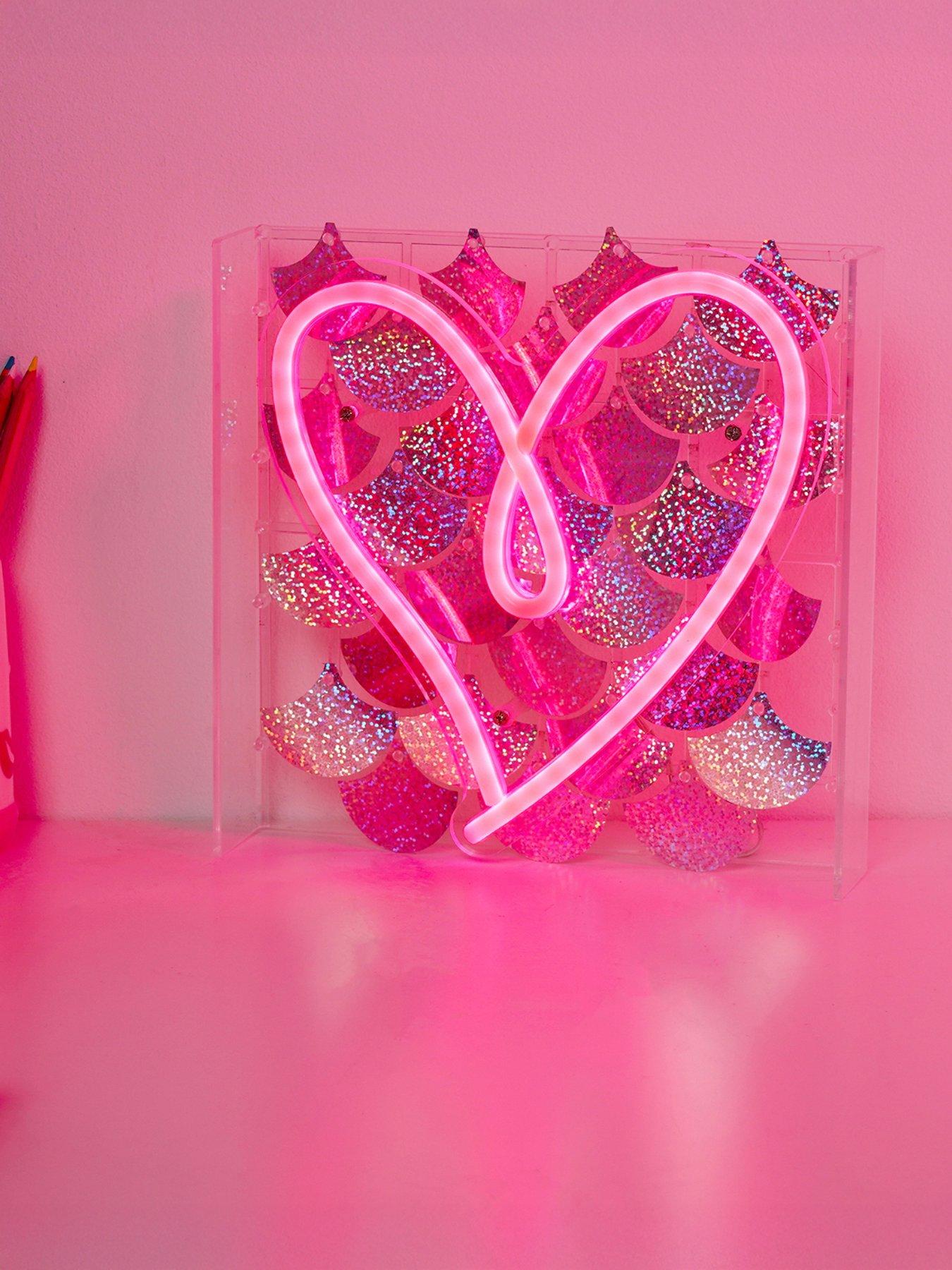 Image 1 of 7 of Hestia Signography Neon Collection Wall Or Mantel Sign - Heart