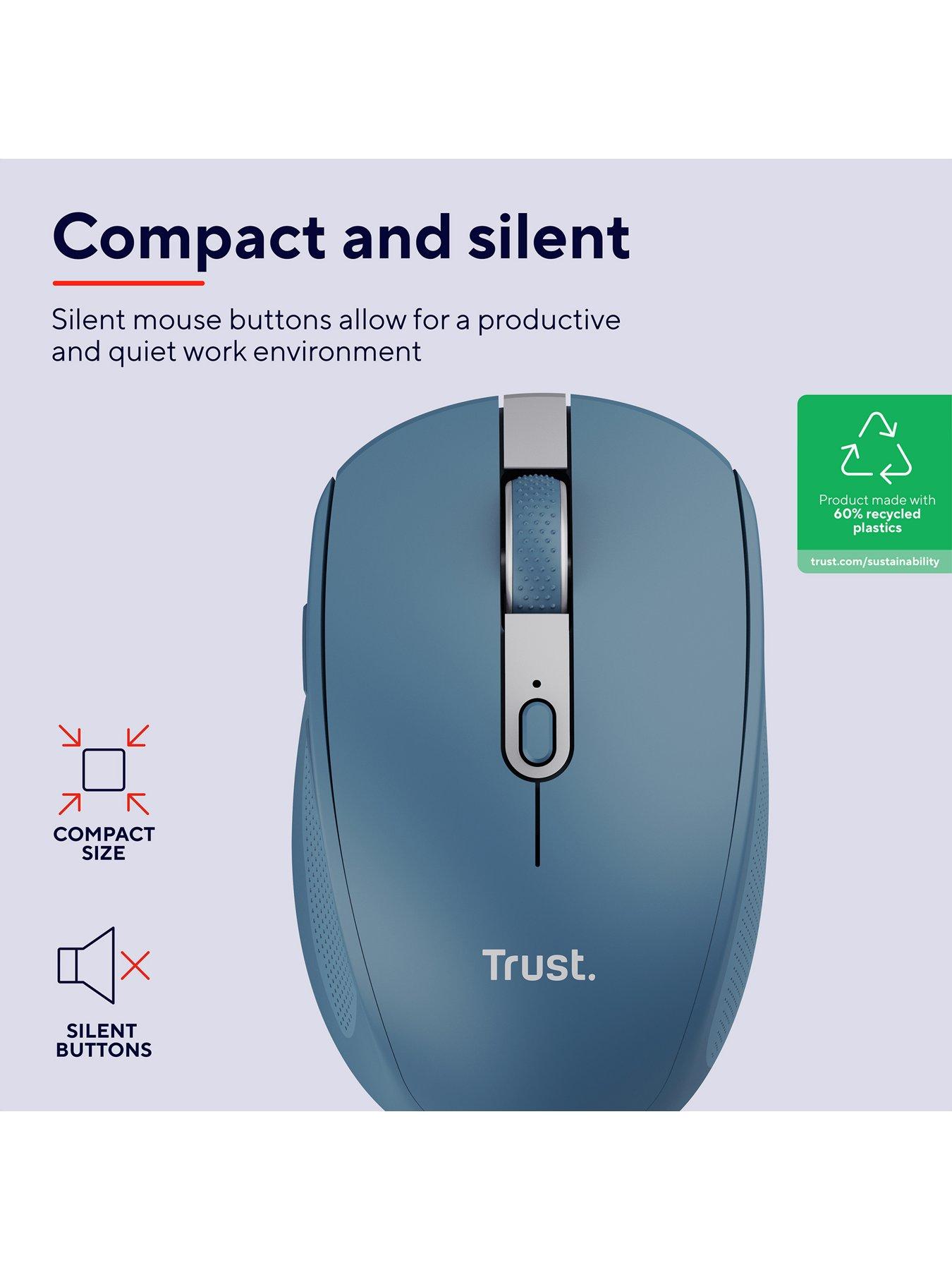 Image 2 of 8 of Trust Ozaa Compact Multi-Device Wireless Mouse with silent Click