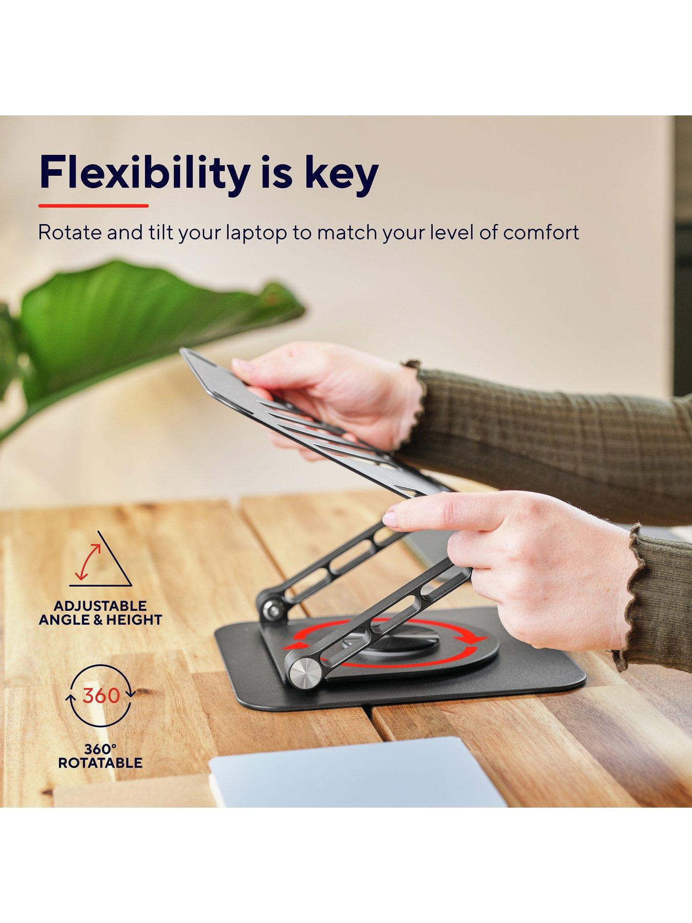 Image 4 of 7 of Trust Zeff Metal Laptop Riser - Ergonomic Desktop Stand