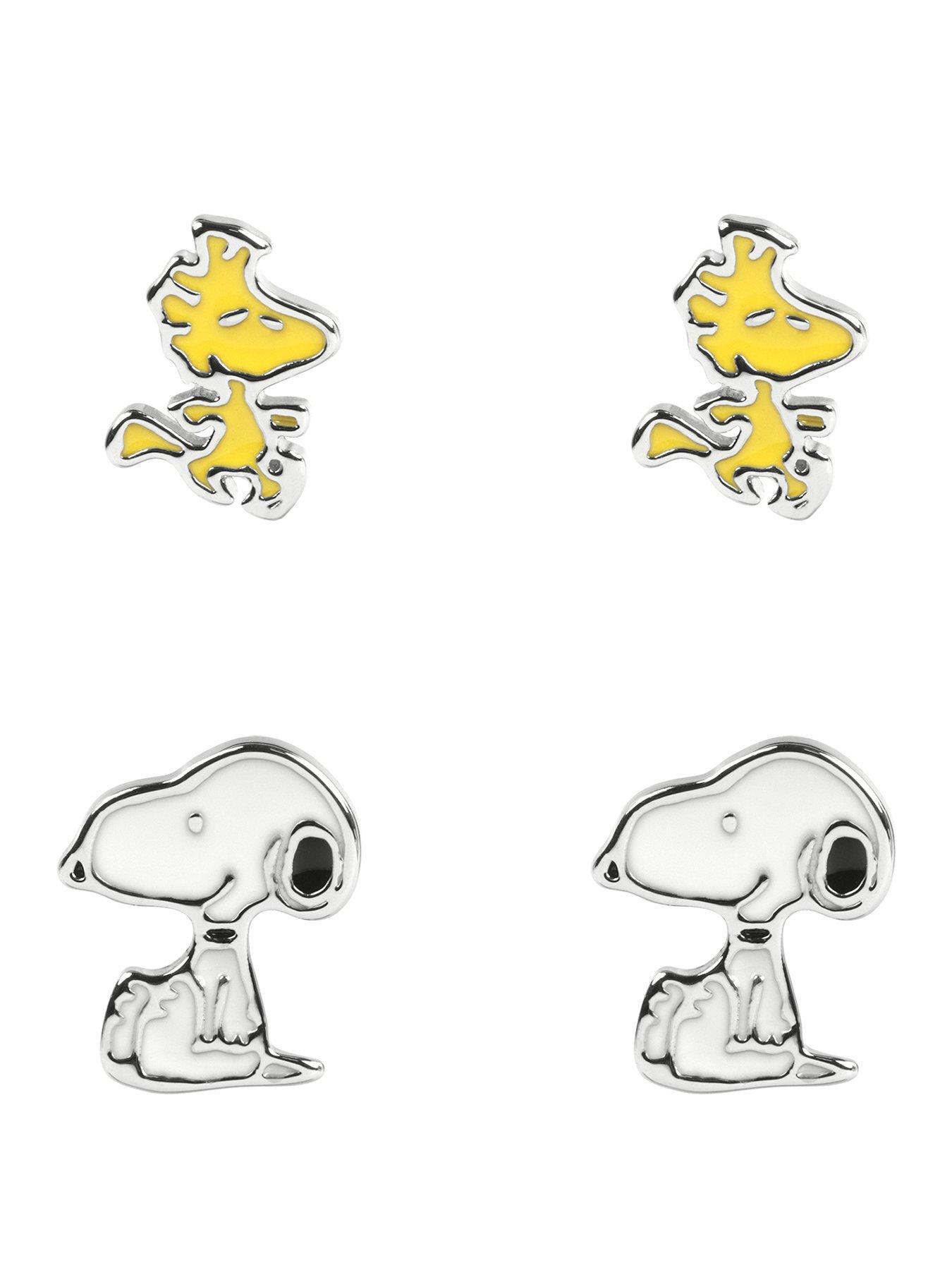 Image 1 of 3 of Snoopy &amp; Woodstock Stuf Earring Set - Multi