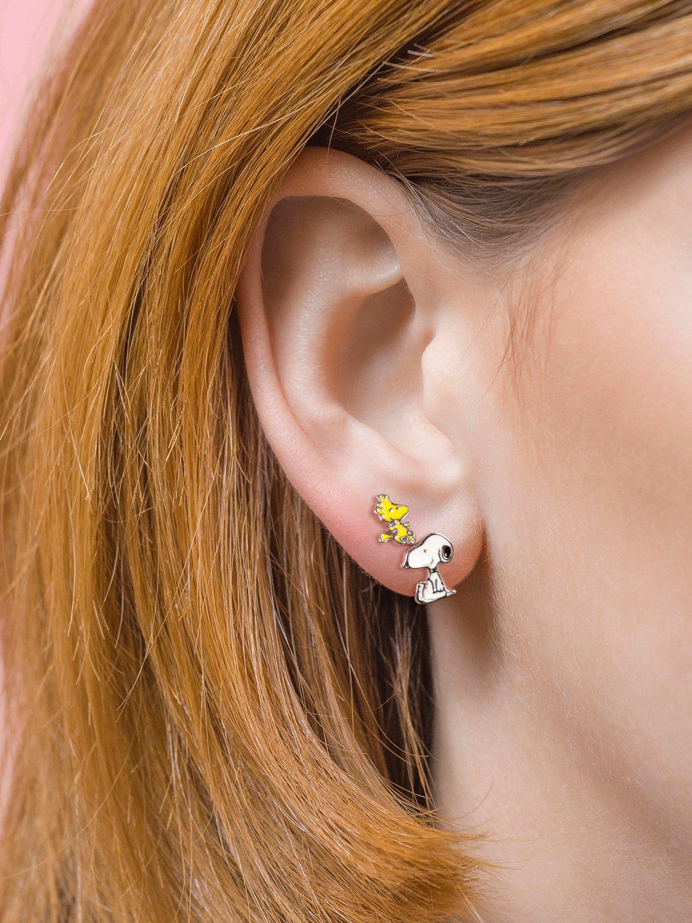 Image 2 of 3 of Snoopy &amp; Woodstock Stuf Earring Set - Multi