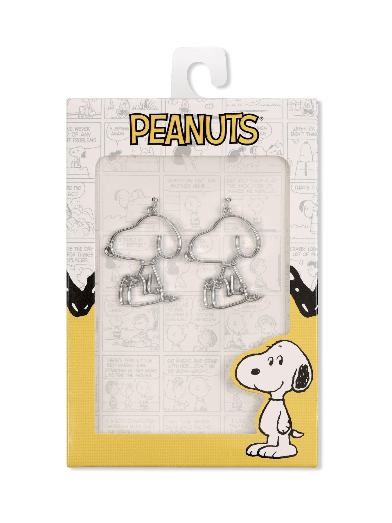 snoopy-peanuts-plated-hollow-drop-earrings-silverback