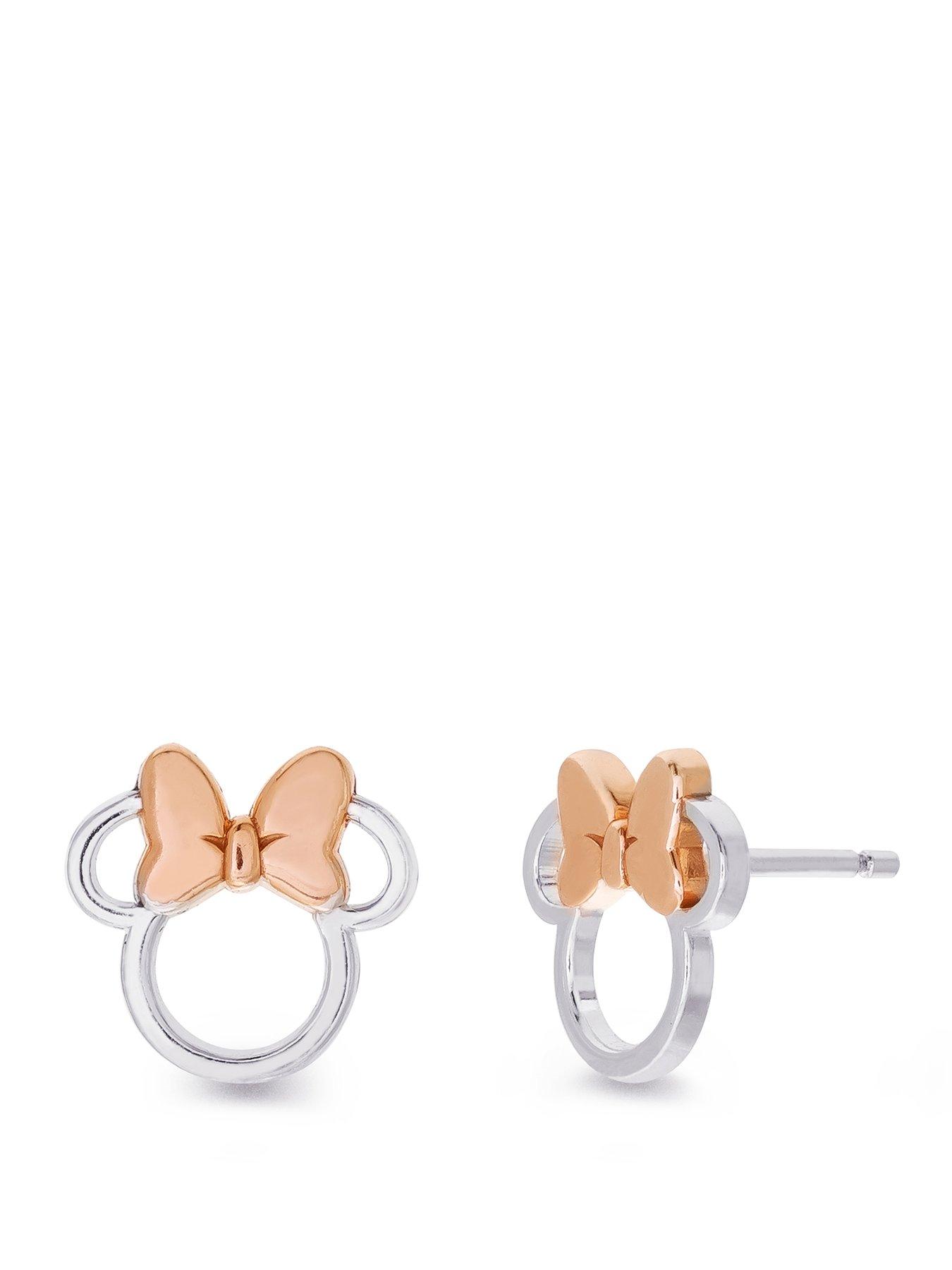 minnie-mouse-brass-minnie-mouse-cut-out-stud-earring-silver