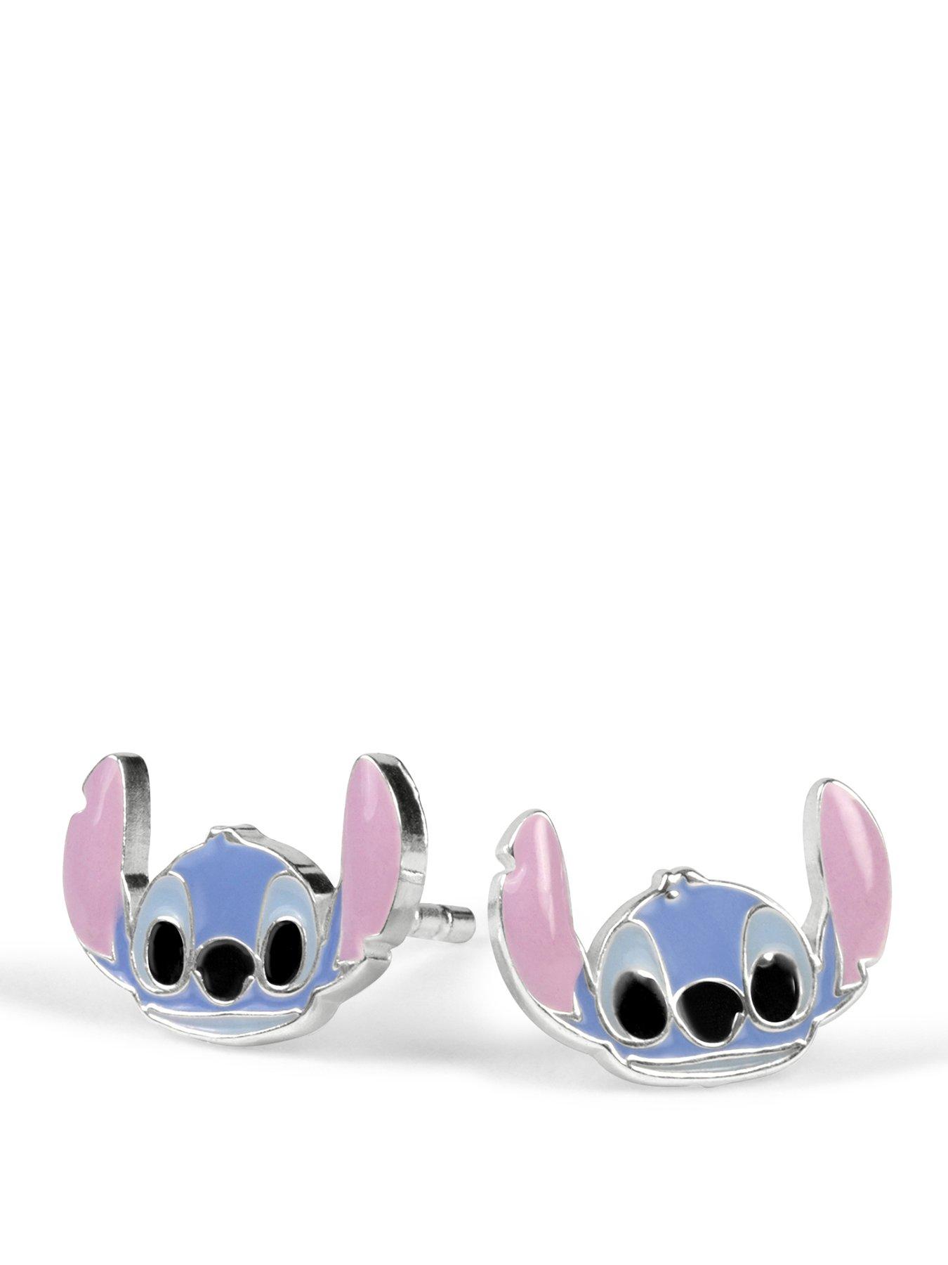 disney-stitch-sterling-silver-925-enamel-fill-stud-earrings-multifront