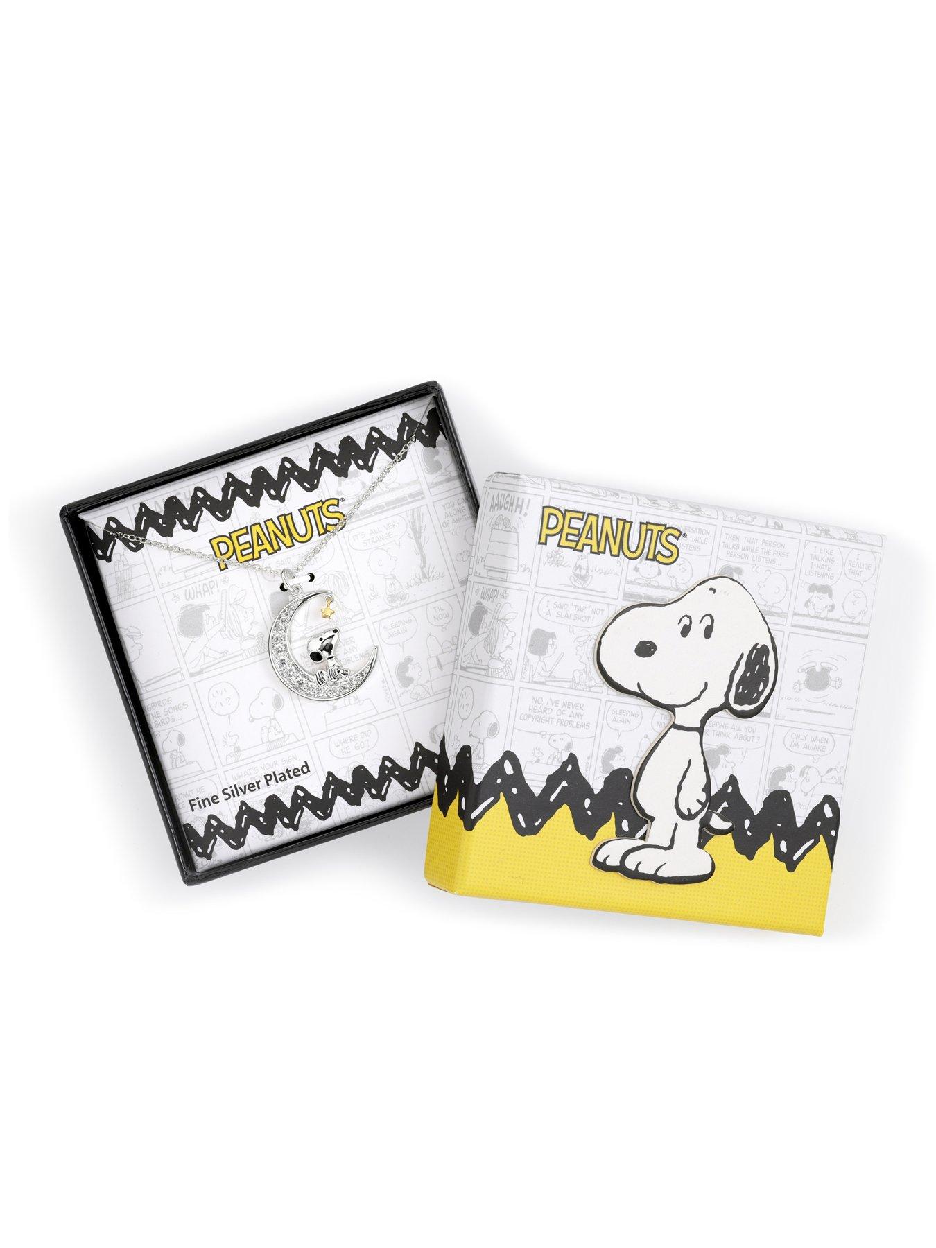 Image 4 of 4 of Hello Kitty Peanuts Stone Set Moon Necklace - Multi