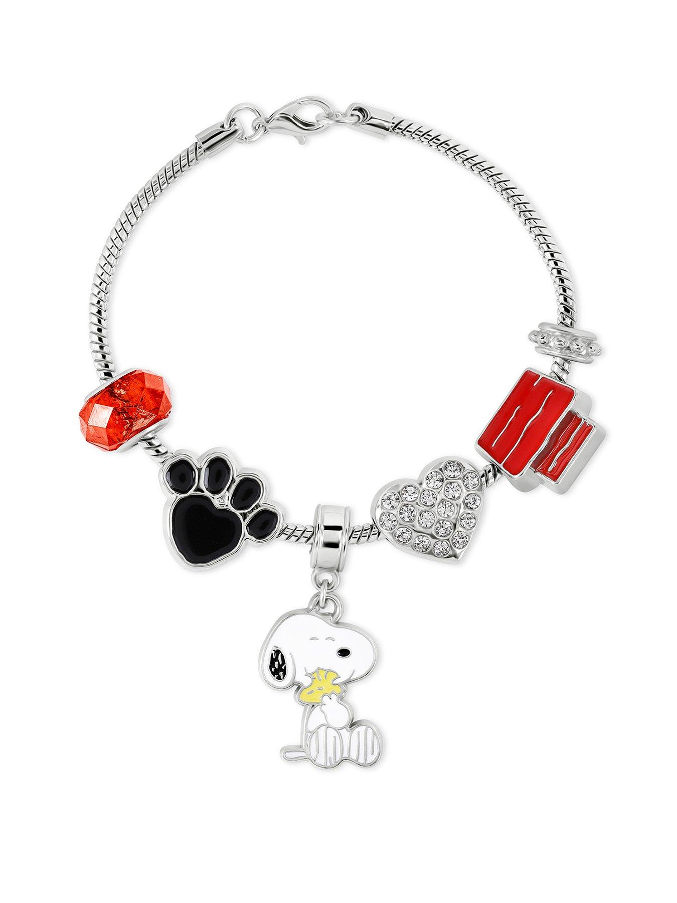 Image 1 of 3 of Snoopy Peanuts Charm Bracelet - Multi
