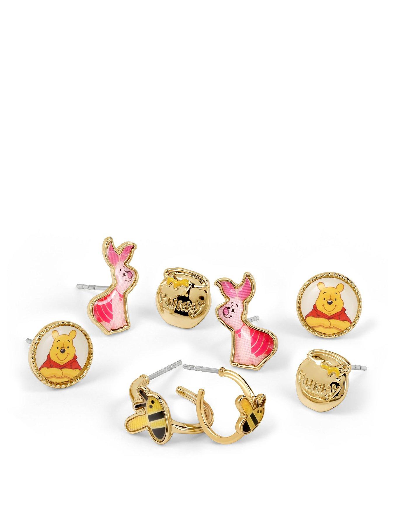 Image 1 of 3 of Winnie The Pooh Earring Set - Multi