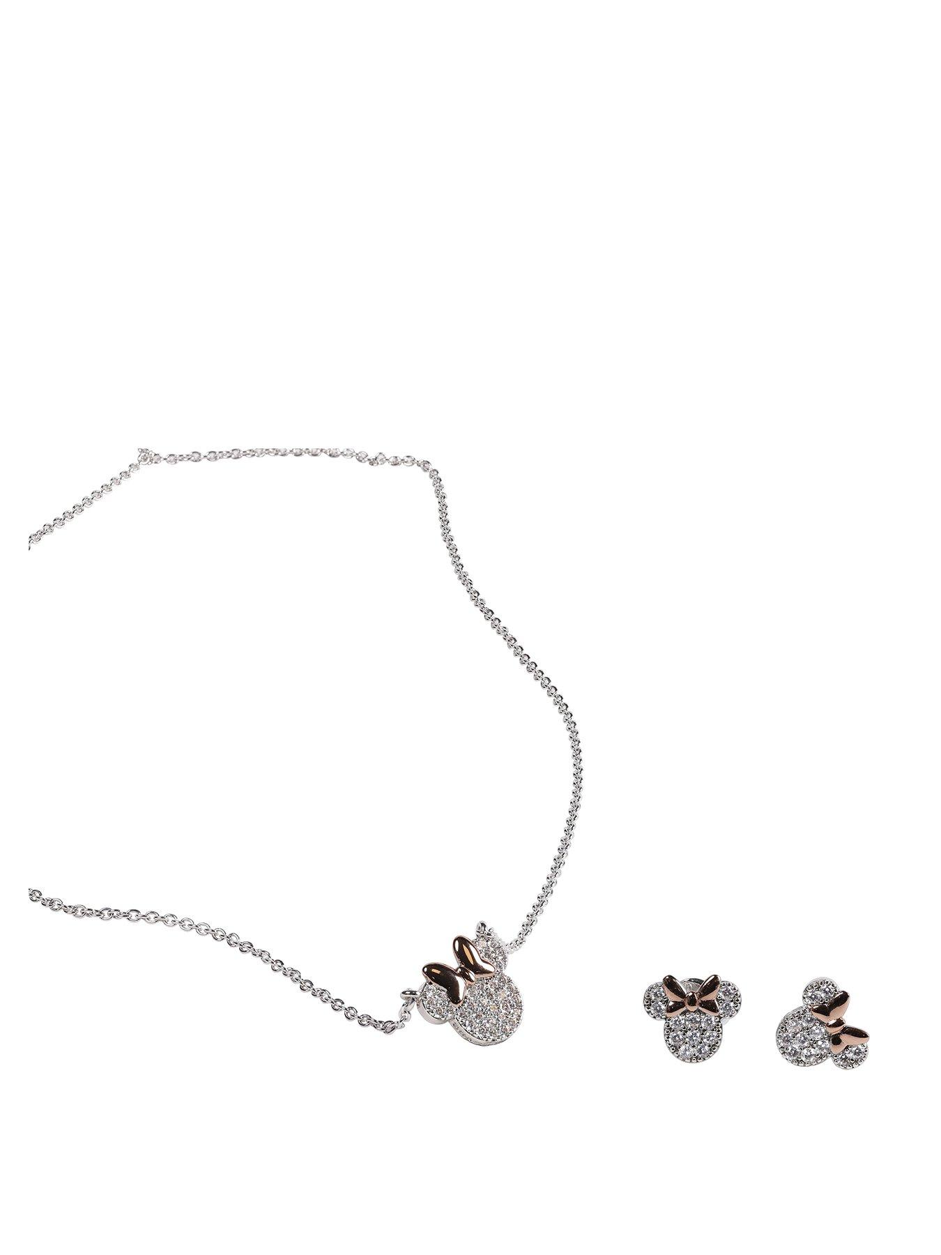 minnie-mouse-disney-plated-necklace-and-stud-earring-set-silver