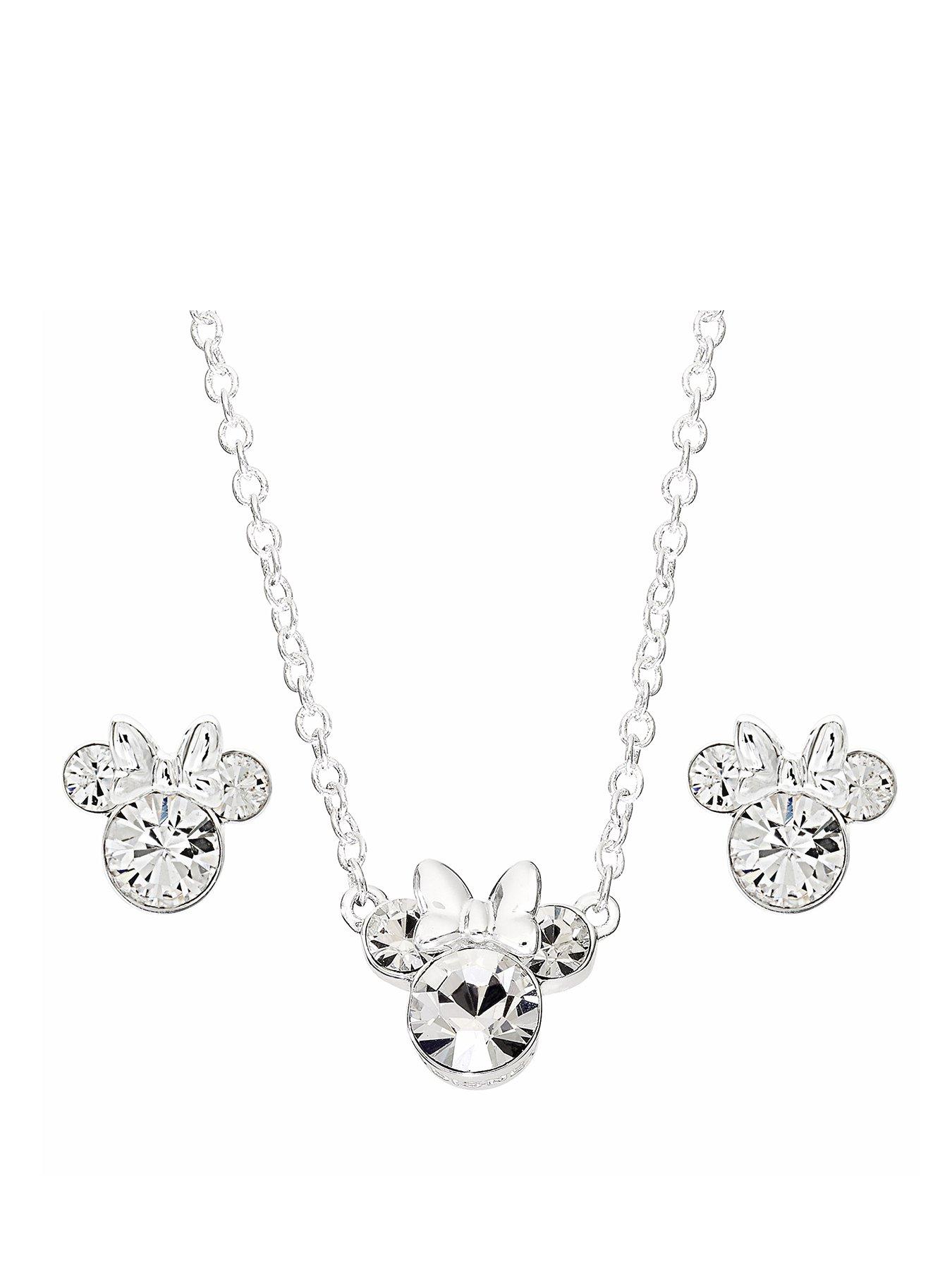 minnie-mouse-disney-plated-necklace-and-stud-earring-set-silver