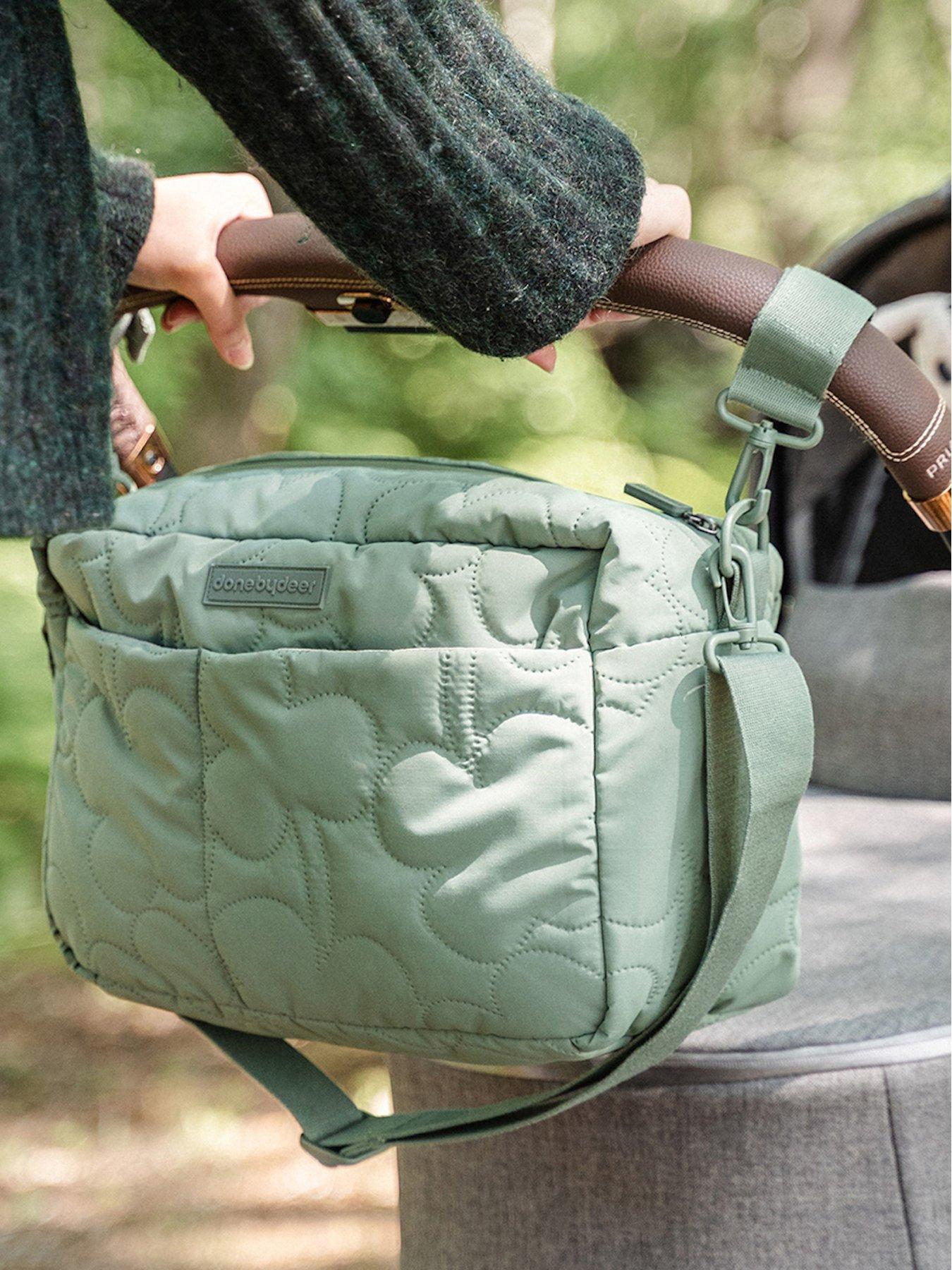 done-by-deer-quilted-stroller-bag--nbspgreendetail