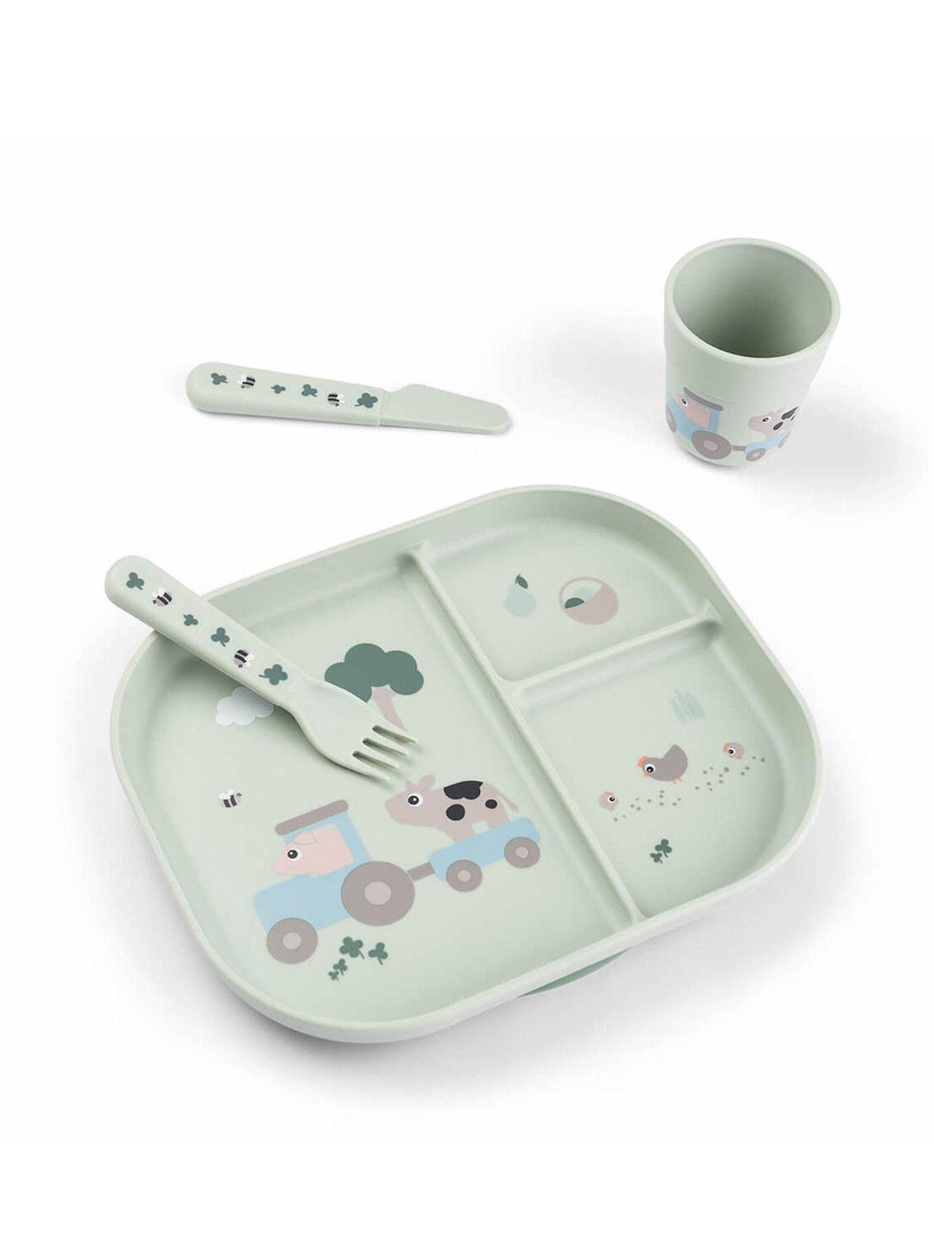 Image 1 of 7 of Done by Deer Foodie dinner set Tiny farm Green