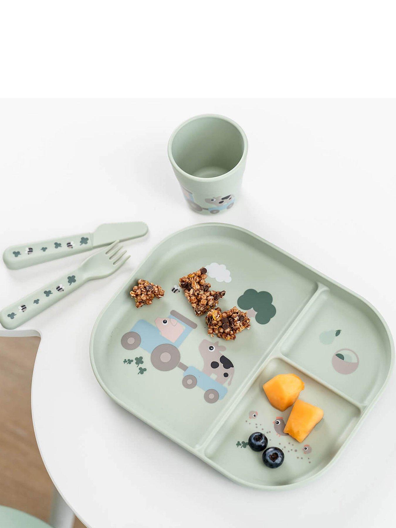 Image 7 of 7 of Done by Deer Foodie dinner set Tiny farm Green