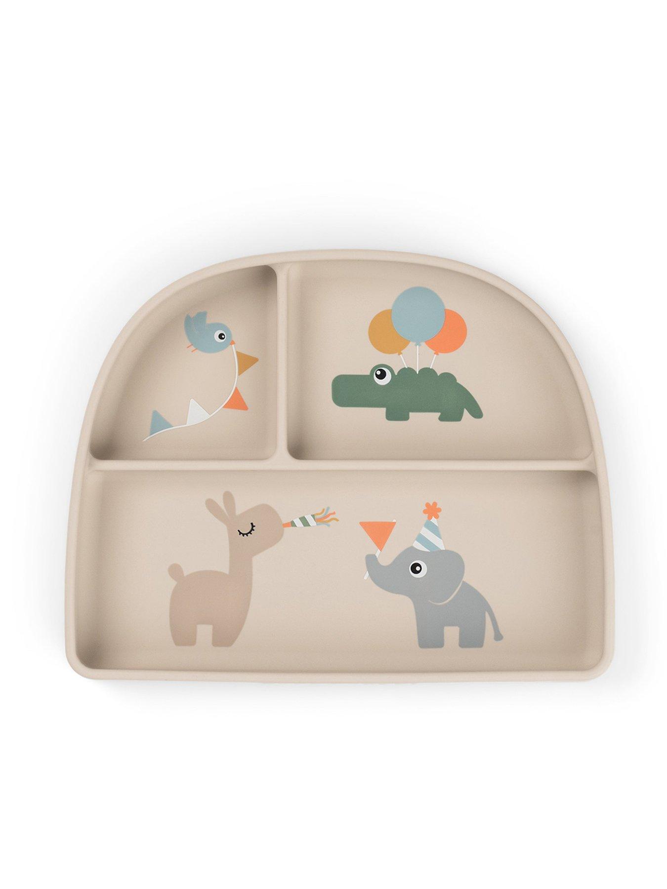 Image 1 of 3 of Done by Deer Stick and Stay Compartment Plate Celebration Sand