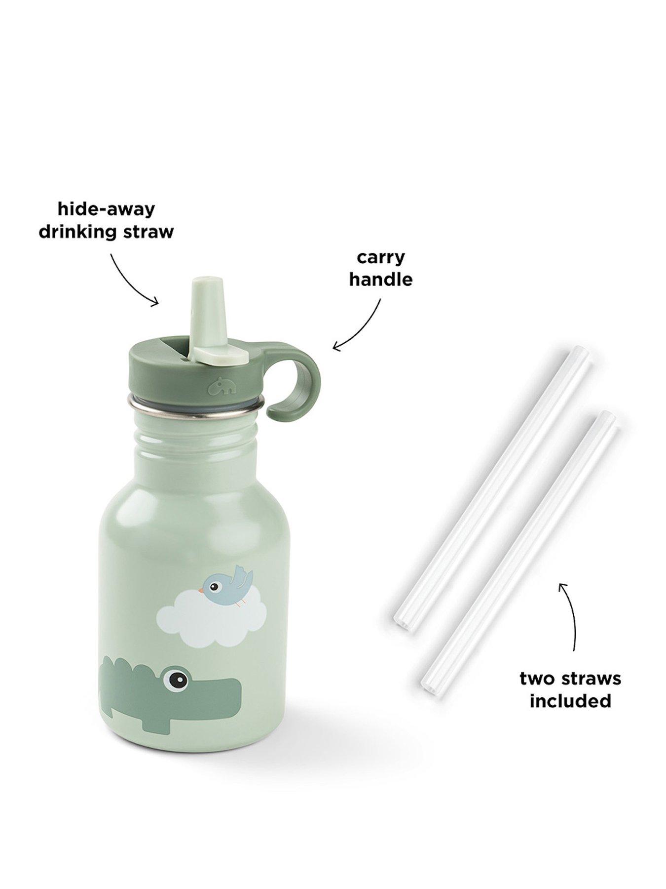 Image 2 of 4 of Done by Deer Metal Bottle Playground Green 350ml