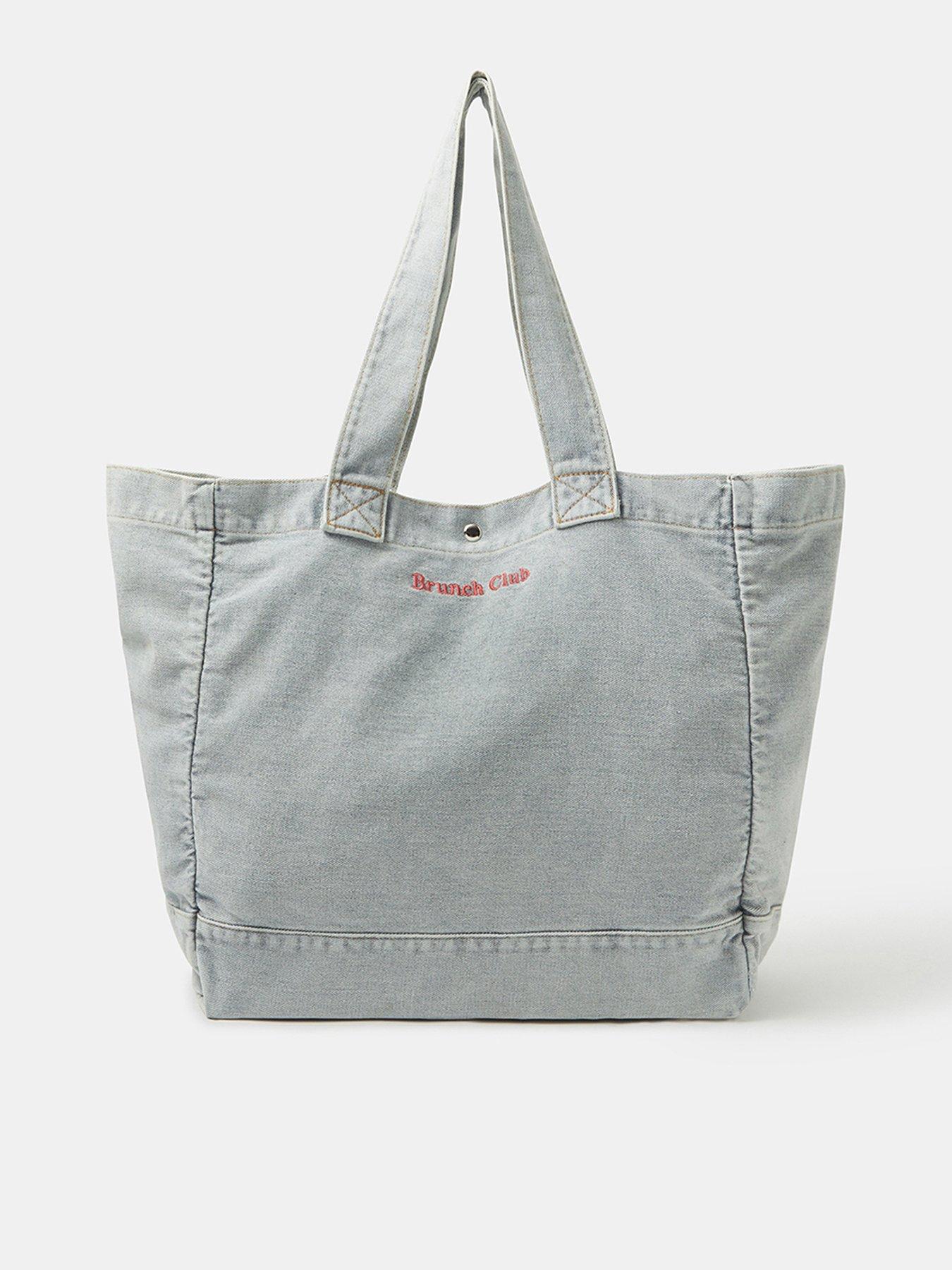 Accessorize Brunch Club Denim Shopper Bag